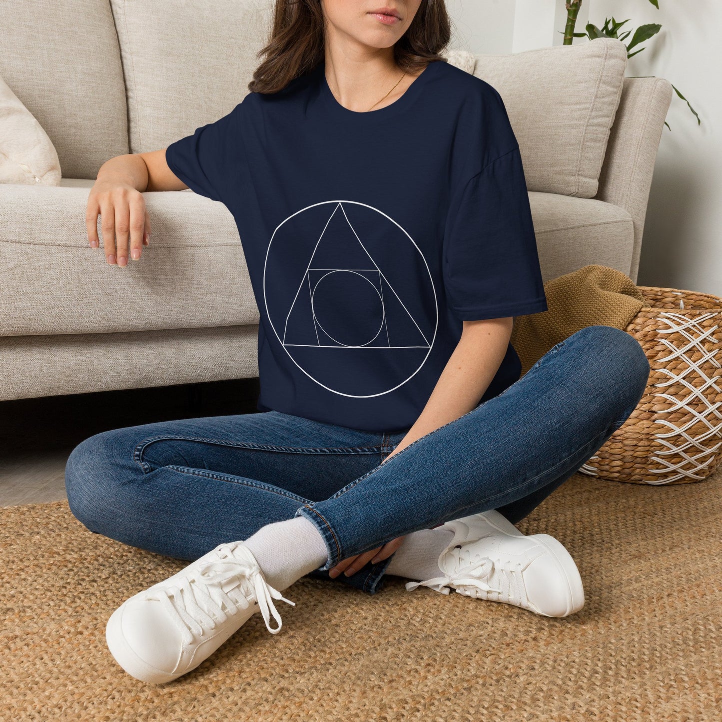 Circle Square Triangle Shirt ~ Euclidean Geometry Magic Impossible Alchemy Infinite Sengai Spellcasting Sacred Golden Teacher Neurodivergent