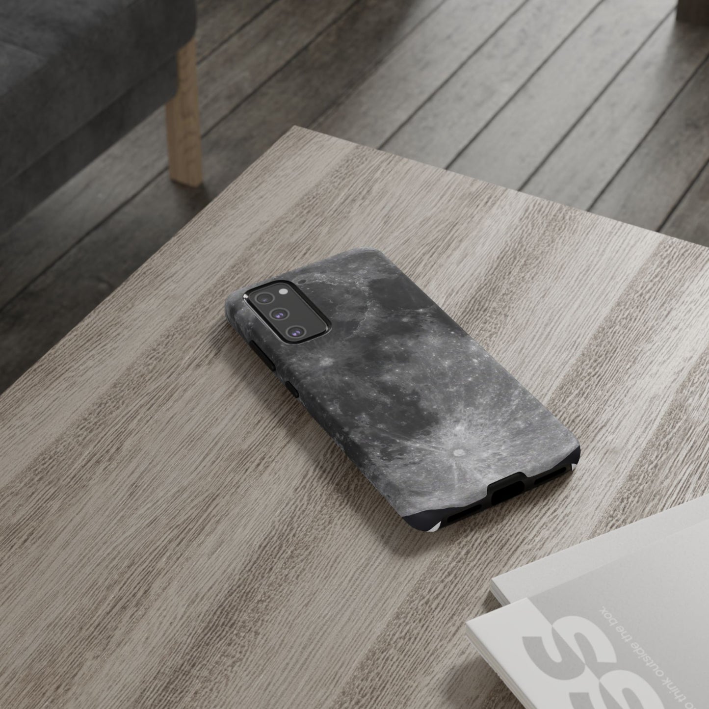 Moon Surface Tough Phone Case ~ iPhone Pixel Galaxy Rugged Protective