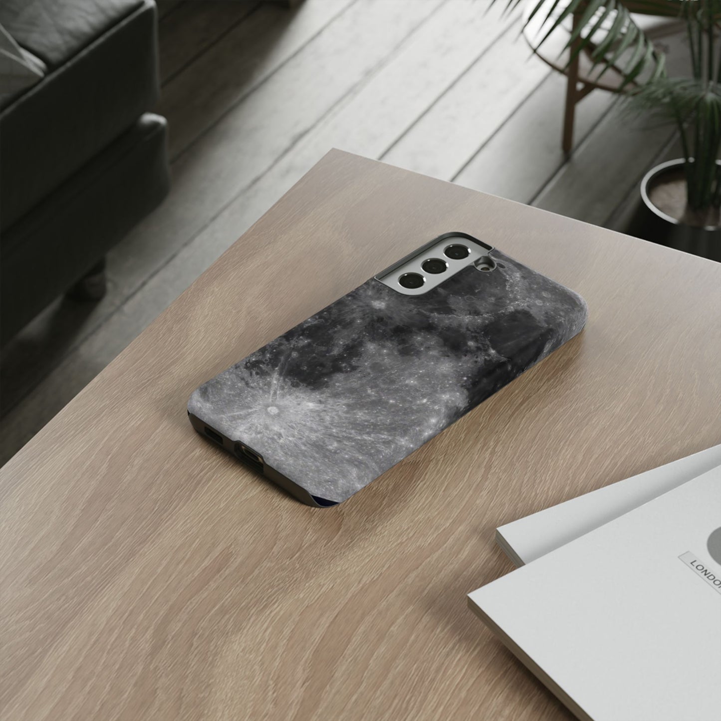 Moon Surface Tough Phone Case ~ iPhone Pixel Galaxy Rugged Protective