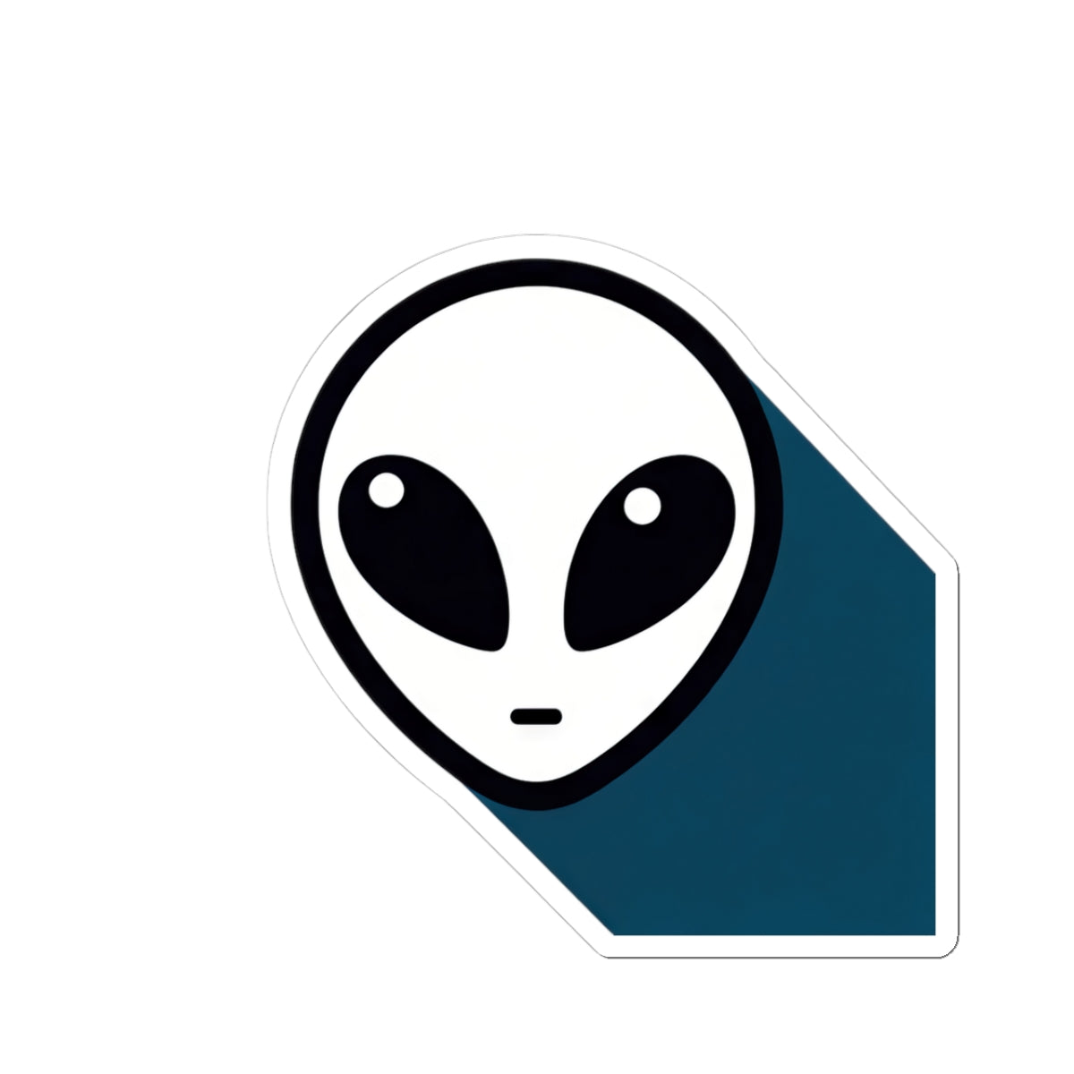Iconic Alien ~ Shady Character, Kiss-Cut Sticker