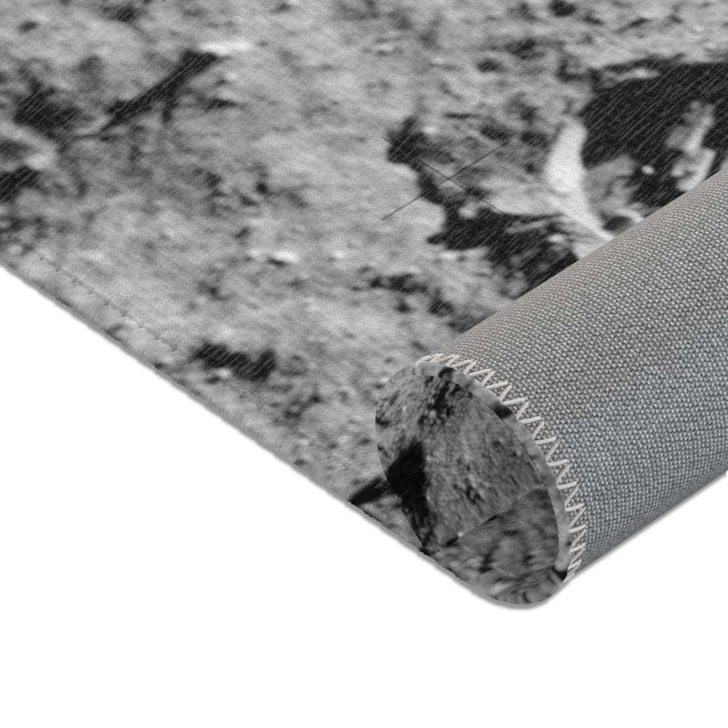 Moon Walk Area Rug ~ Lunar Surface Rocks Footprint NASA Space Exploration NASA Landing Real Moondust Decor Orbit