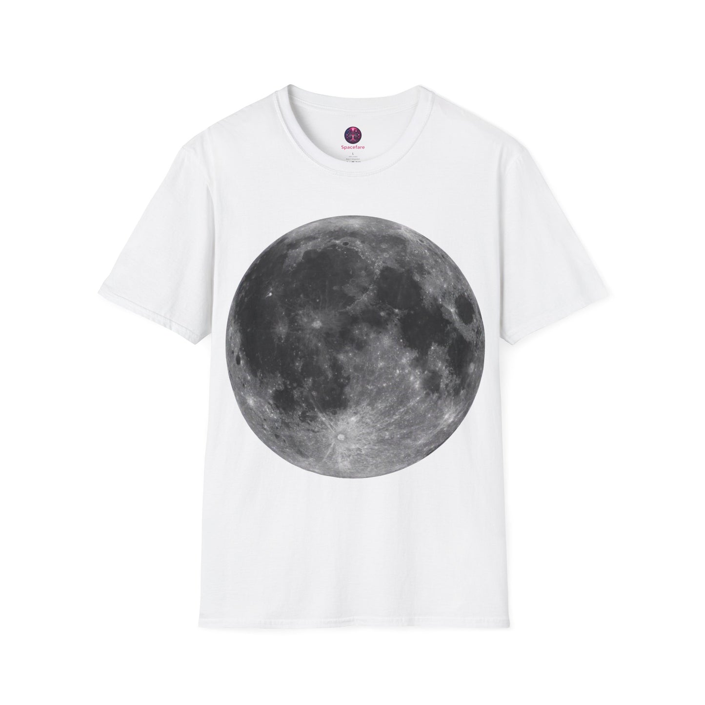 Moon Shirt ~ Astrophysics Science Shirt Space Tee Lunar Surface Full Moon Large