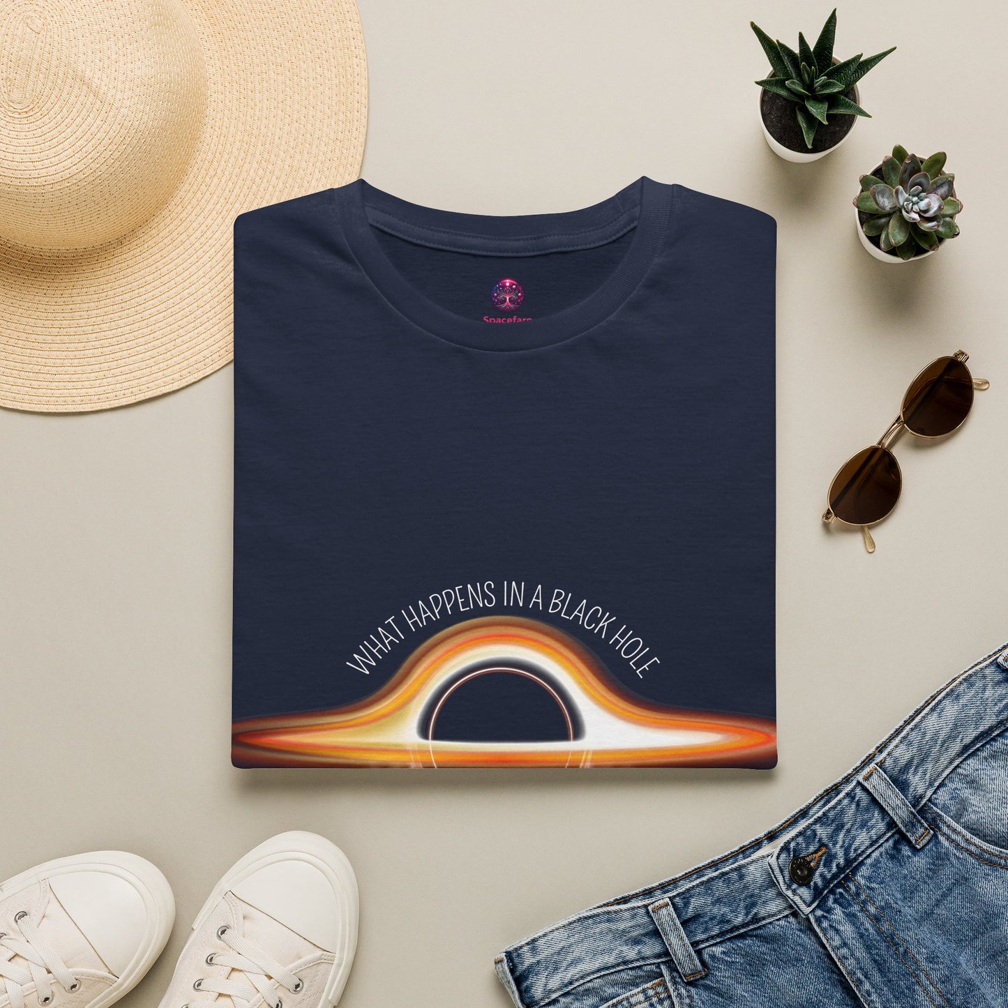 What Happens in a Black Hole Stays in a Black Hole T Shirt, Black Holes Exist... Do you want to try and see what happens in a Black Hole?