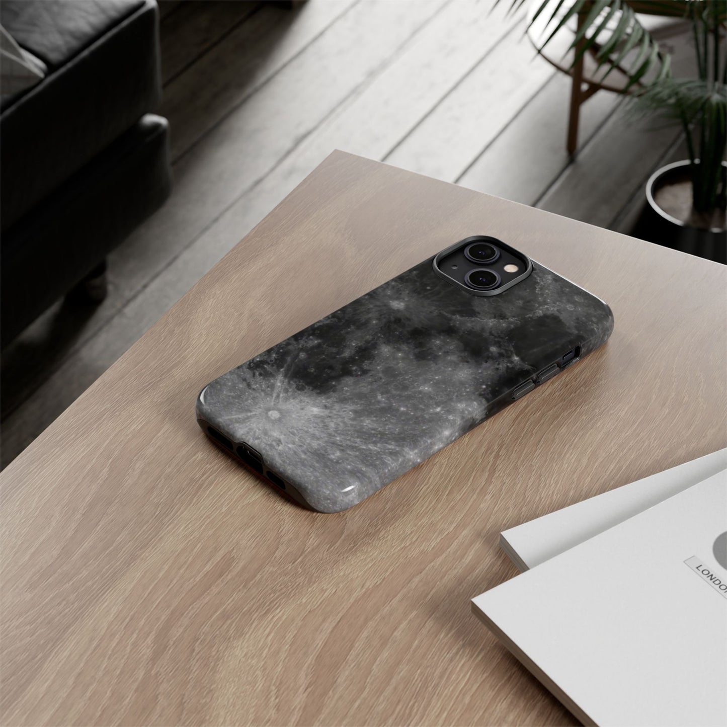 Moon Surface Tough Phone Case ~ iPhone Pixel Galaxy Rugged Protective