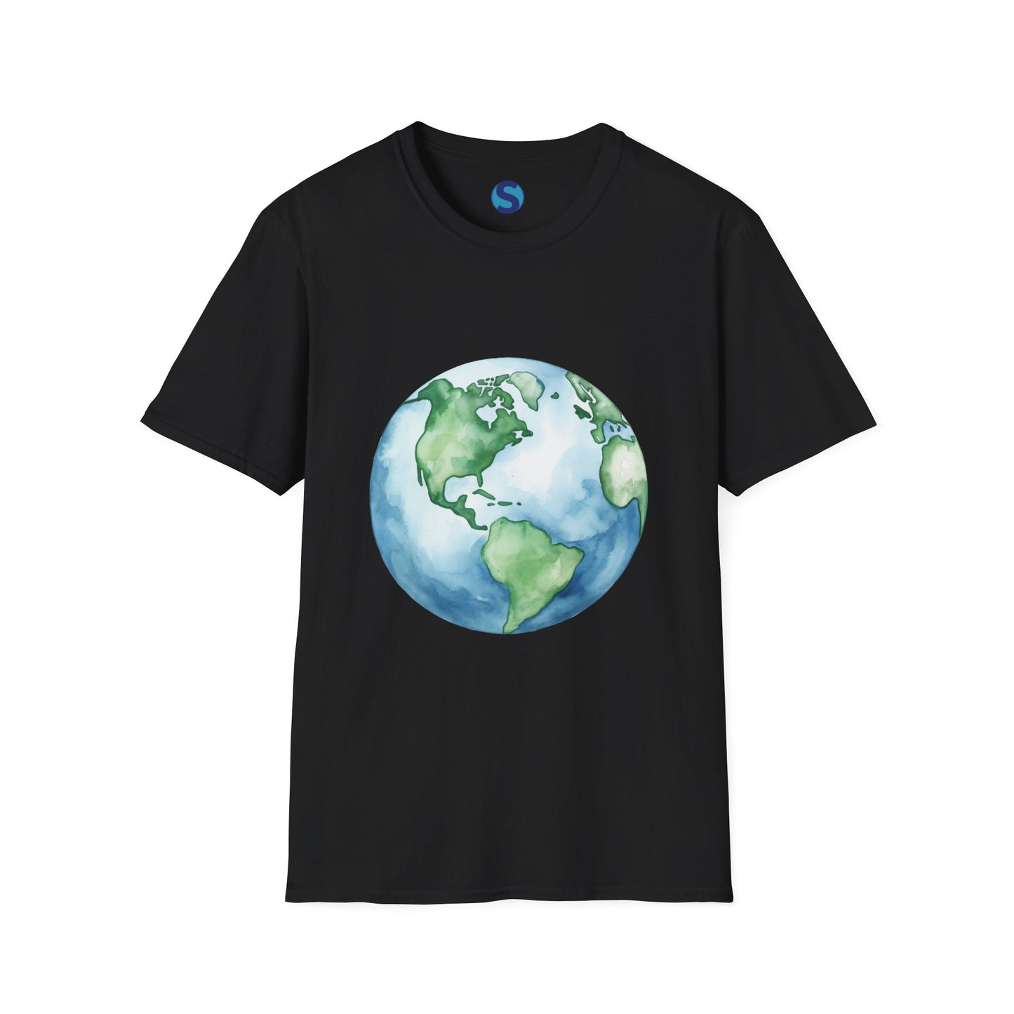 Watercolor Earth ~ Unisex Softstyle T-Shirt