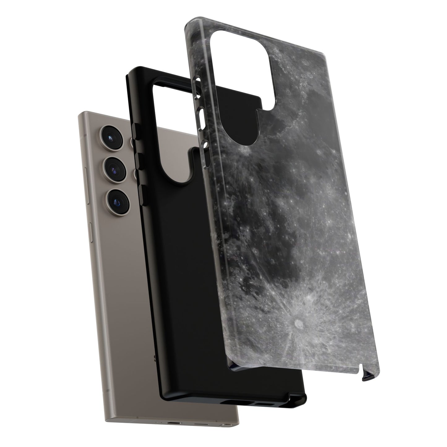 Moon Surface Tough Phone Case ~ iPhone Pixel Galaxy Rugged Protective