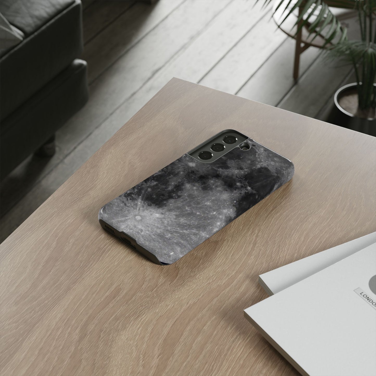 Moon Surface Tough Phone Case ~ iPhone Pixel Galaxy Rugged Protective