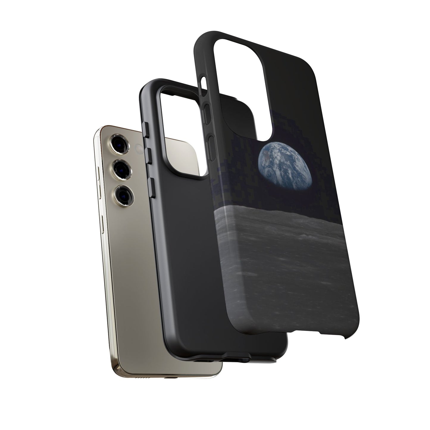 Earth From the Moon Tough Phone Case ~ iPhone Pixel Galaxy Apollo 11 Mission Outer Space Exploration NASA Astronauts Science Teacher Gift