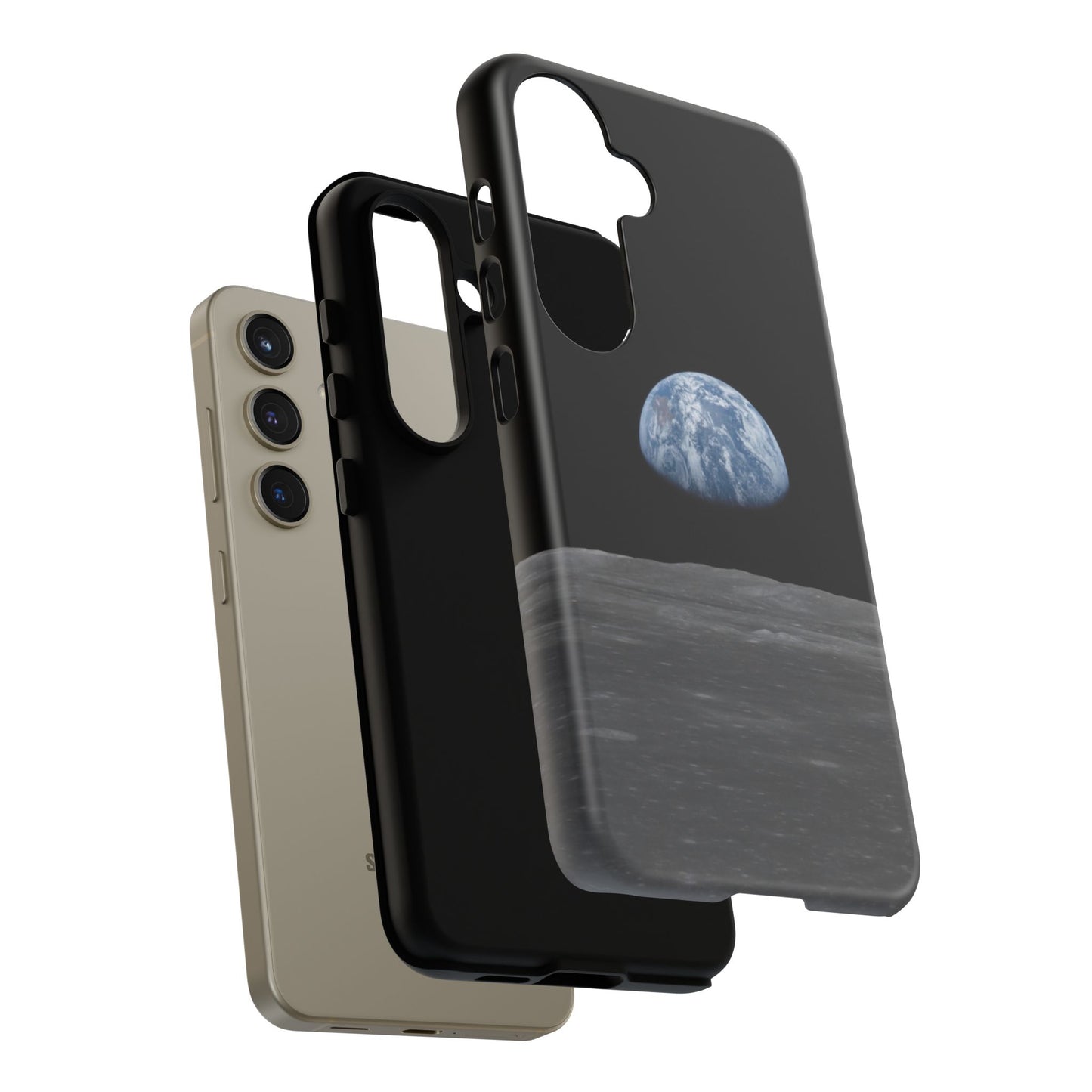 Earth From the Moon Tough Phone Case ~ iPhone Pixel Galaxy Apollo 11 Mission Outer Space Exploration NASA Astronauts Science Teacher Gift