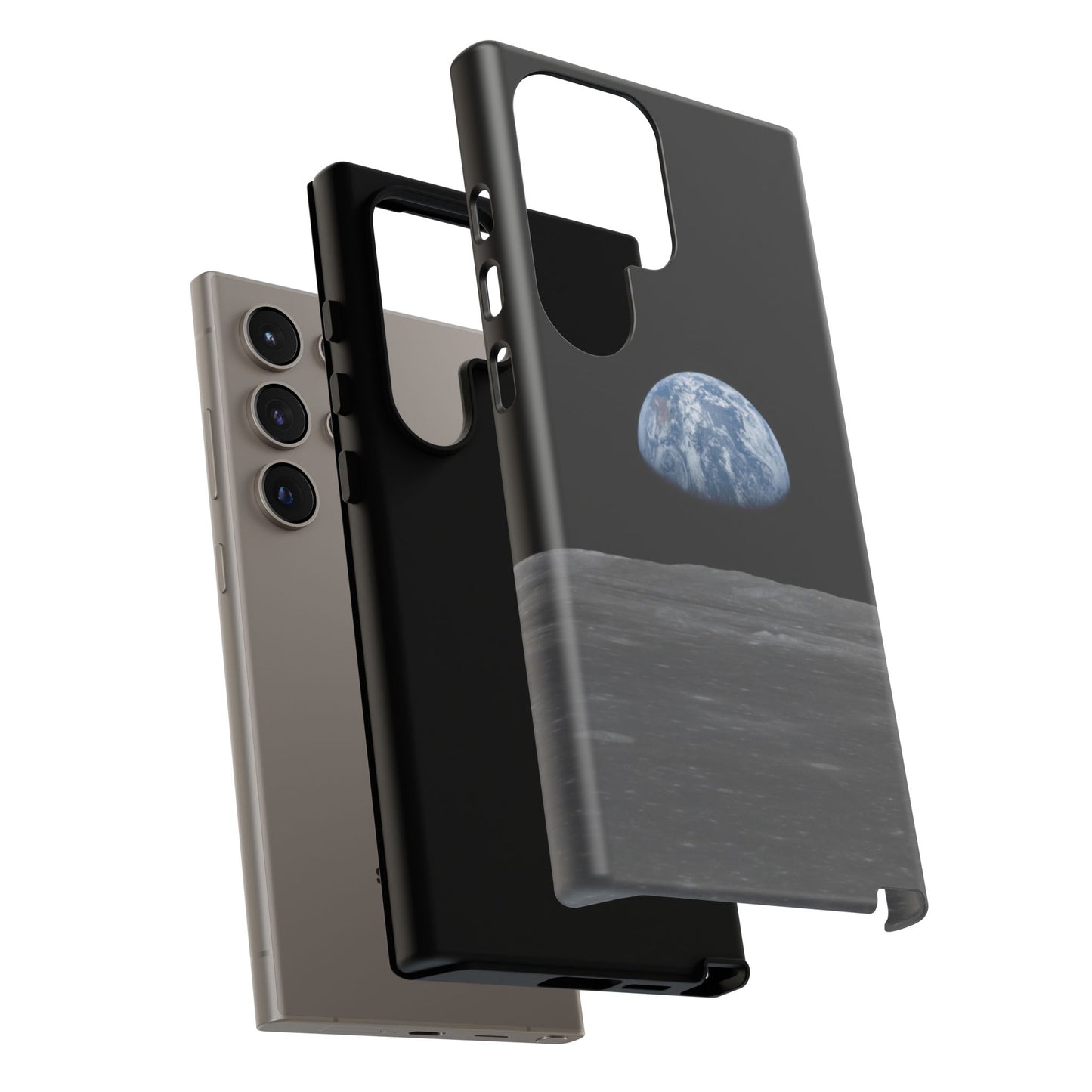Earth From the Moon Tough Phone Case ~ iPhone Pixel Galaxy Apollo 11 Mission Outer Space Exploration NASA Astronauts Science Teacher Gift