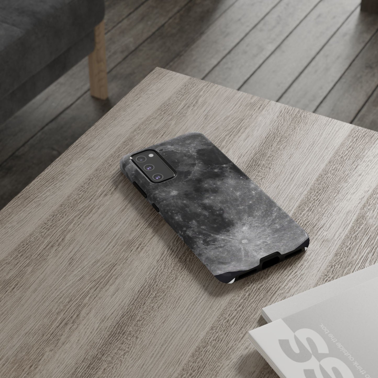 Moon Surface Tough Phone Case ~ iPhone Pixel Galaxy Rugged Protective