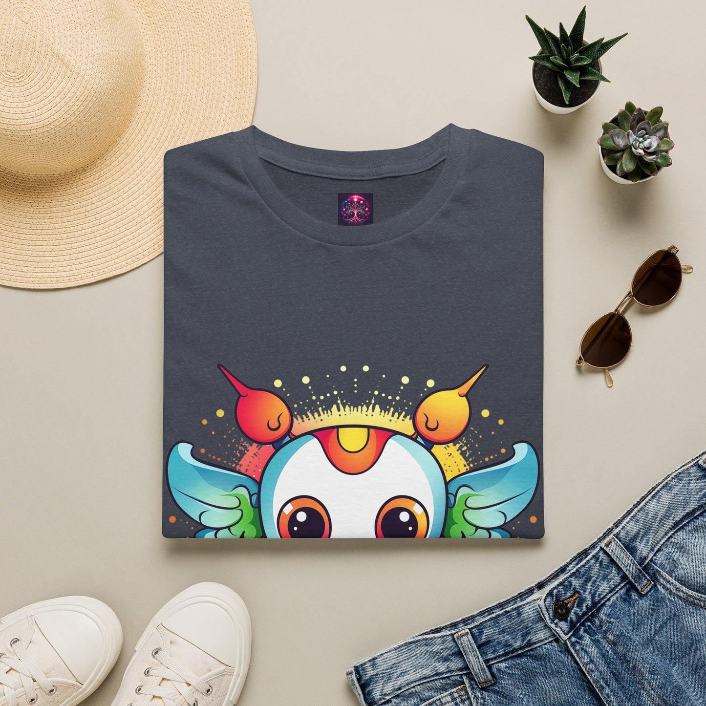 Cute Anime Alien Angel T Shirt ~ Cartoon Alien Gift Friendly Extraterrestrial Creature UFOs UAP Flying Saucer Abduction But Make It Adorable