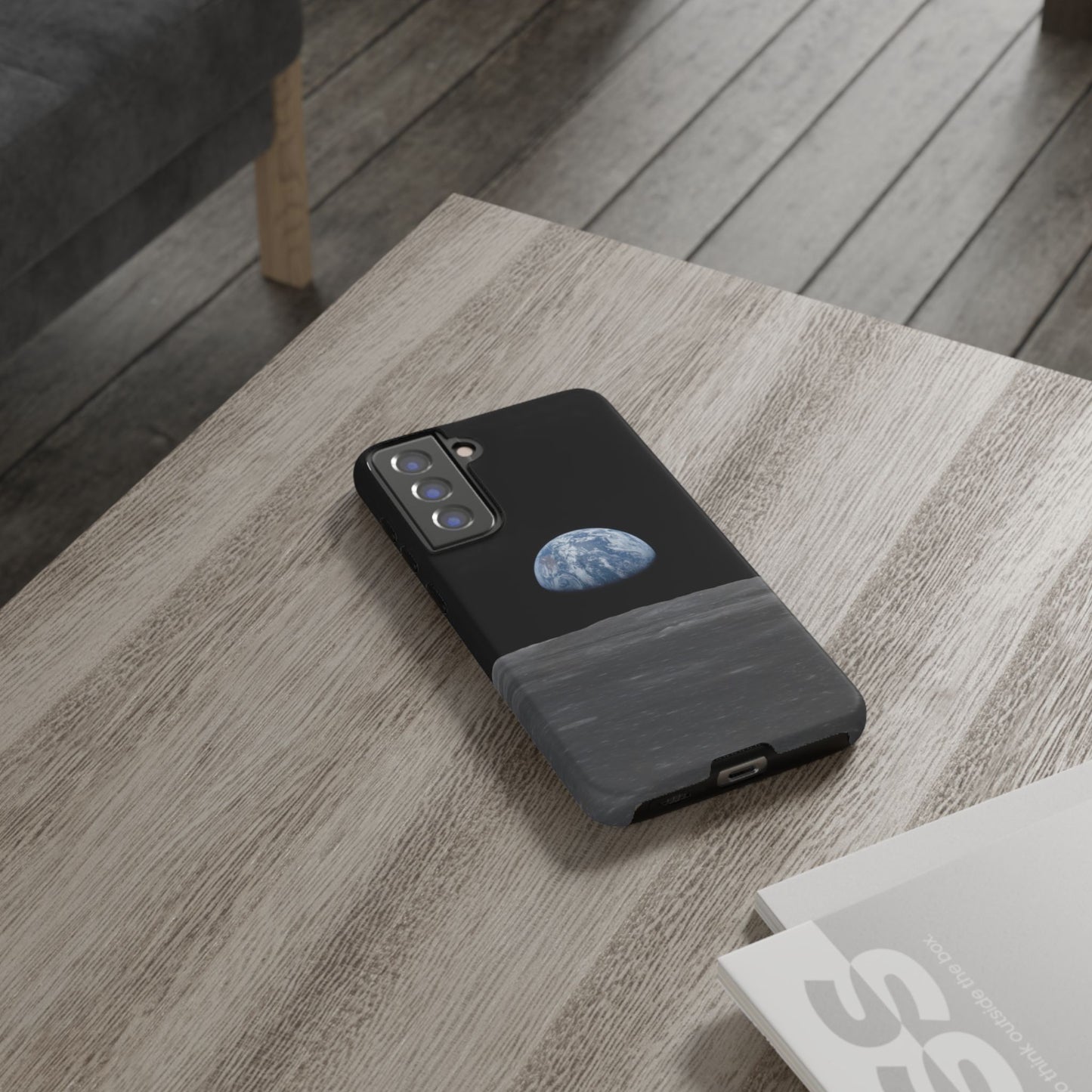 Earth From the Moon Tough Phone Case ~ iPhone Pixel Galaxy Apollo 11 Mission Outer Space Exploration NASA Astronauts Science Teacher Gift