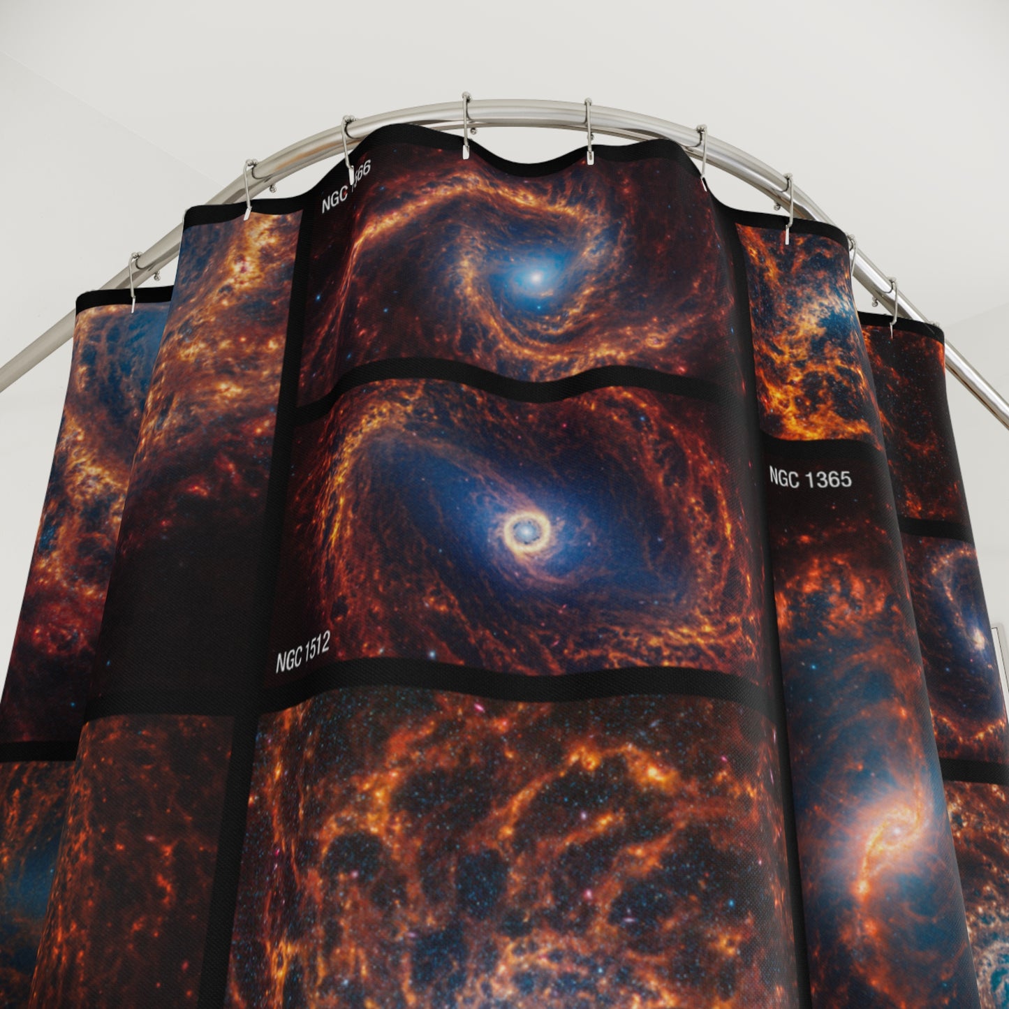 James Webb Galaxy Collection Shower Curtains ~ NASA Astronomy Astrophysics Intergalactic Interstellar Space Decor Science Cosmic Science