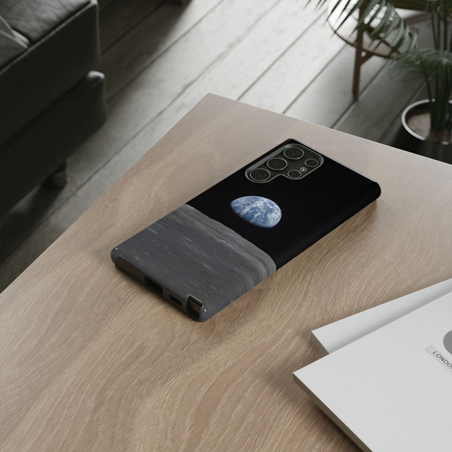 Earth From the Moon Tough Phone Case ~ iPhone Pixel Galaxy Apollo 11 Mission Outer Space Exploration NASA Astronauts Science Teacher Gift