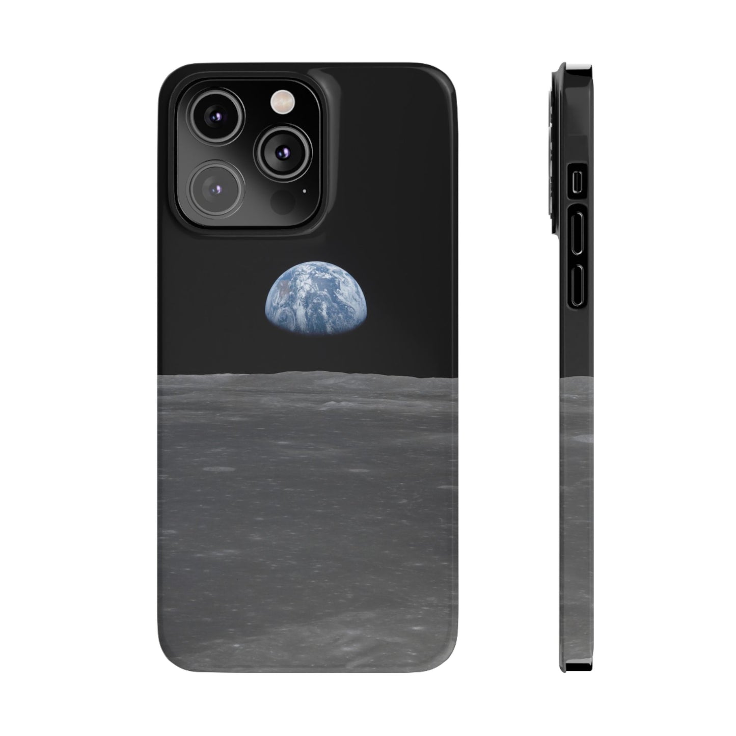 Blue Marble Earth from Moon Slim iPhone Cases