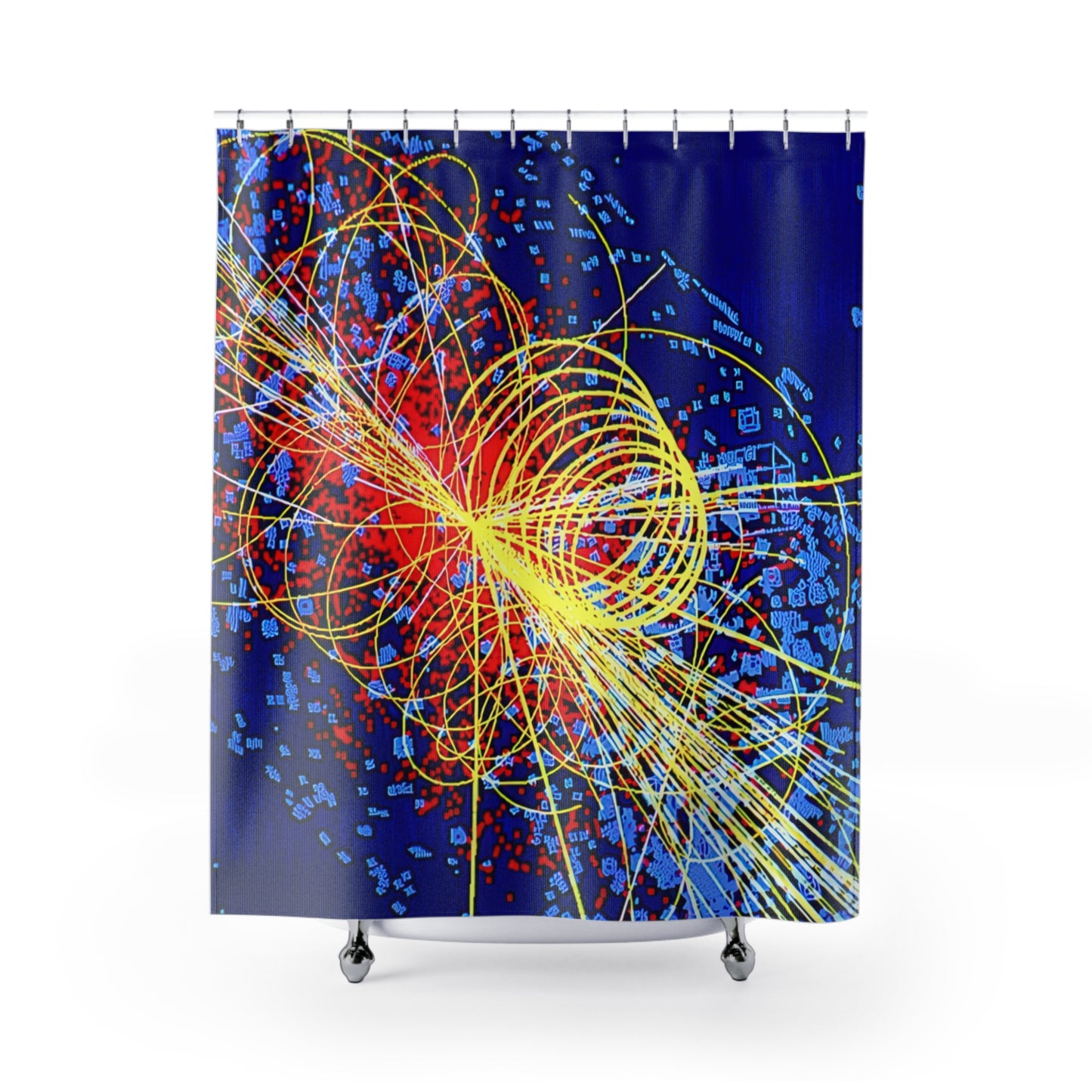 Higgs Boson Shower Curtain ~ Particle Collision Large Hadron Collider CERN Quantum Mechanics Physics Science Research