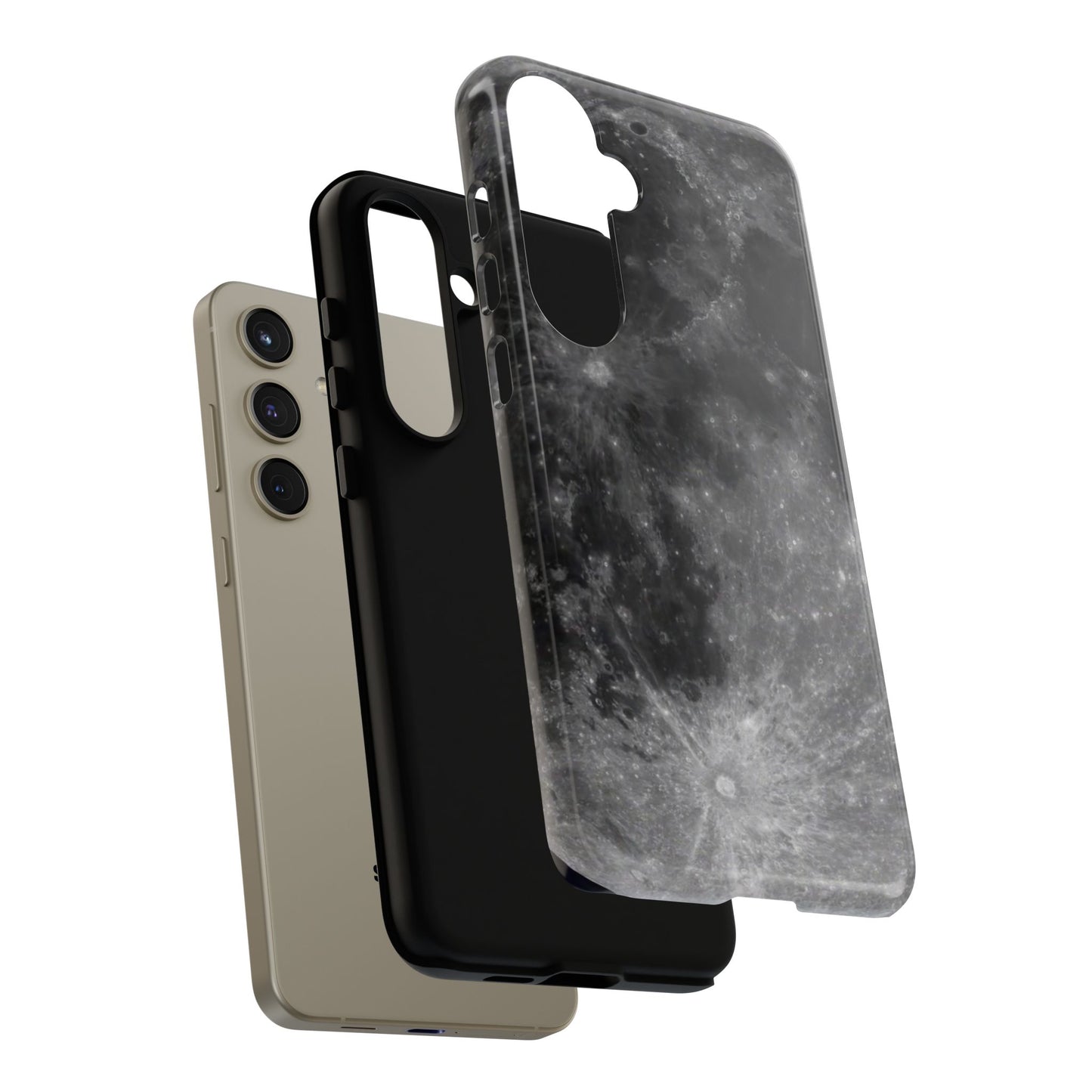 Moon Surface Tough Phone Case ~ iPhone Pixel Galaxy Rugged Protective