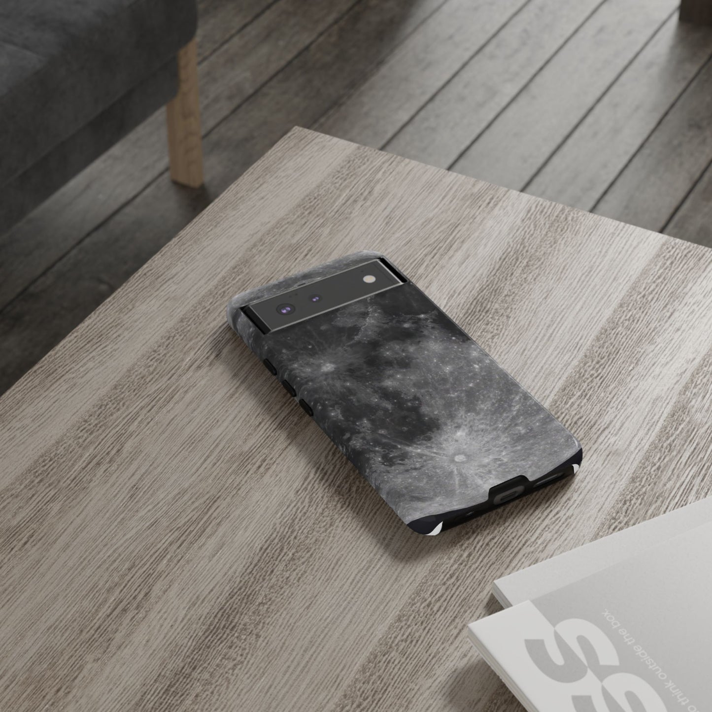 Moon Surface Tough Phone Case ~ iPhone Pixel Galaxy Rugged Protective