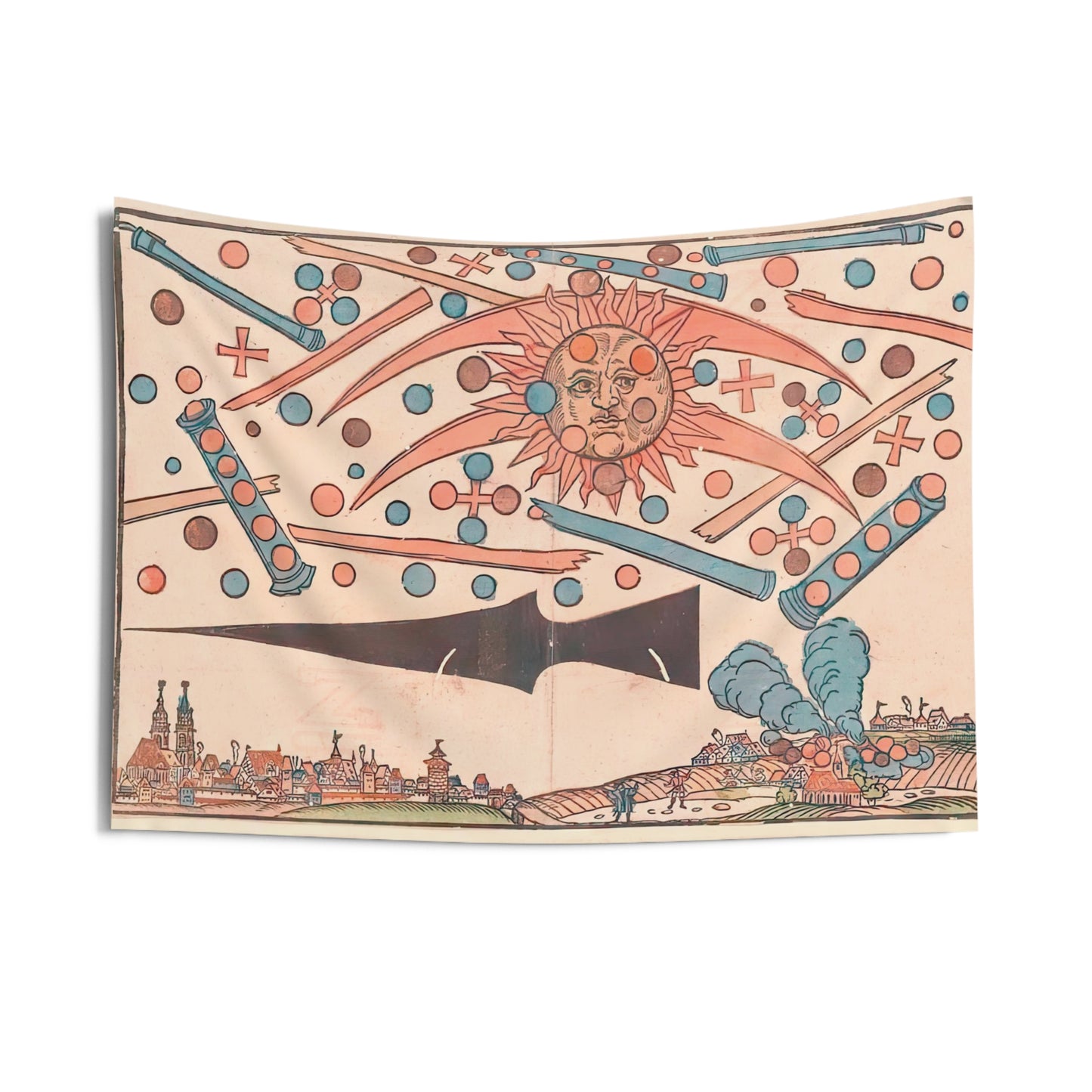 UFO Celestial Event in Nuremberg Indoor Wall Tapestries