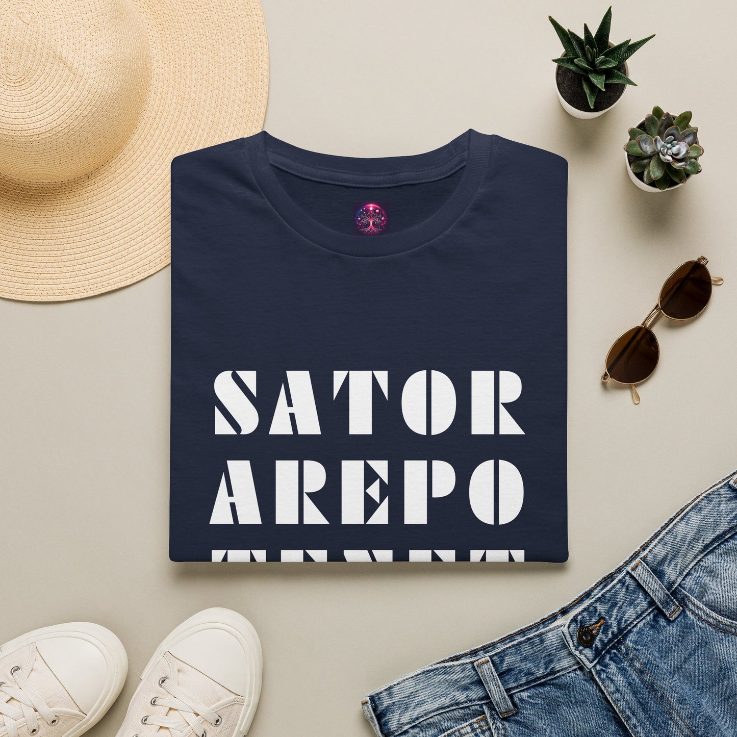 Sator Arepo Tenet Opera Rotas T Shirt ~ Ancient Mystery Latin Palindrome Pompeii Meme Secret History Magic Templar Square Rune Charm Gift
