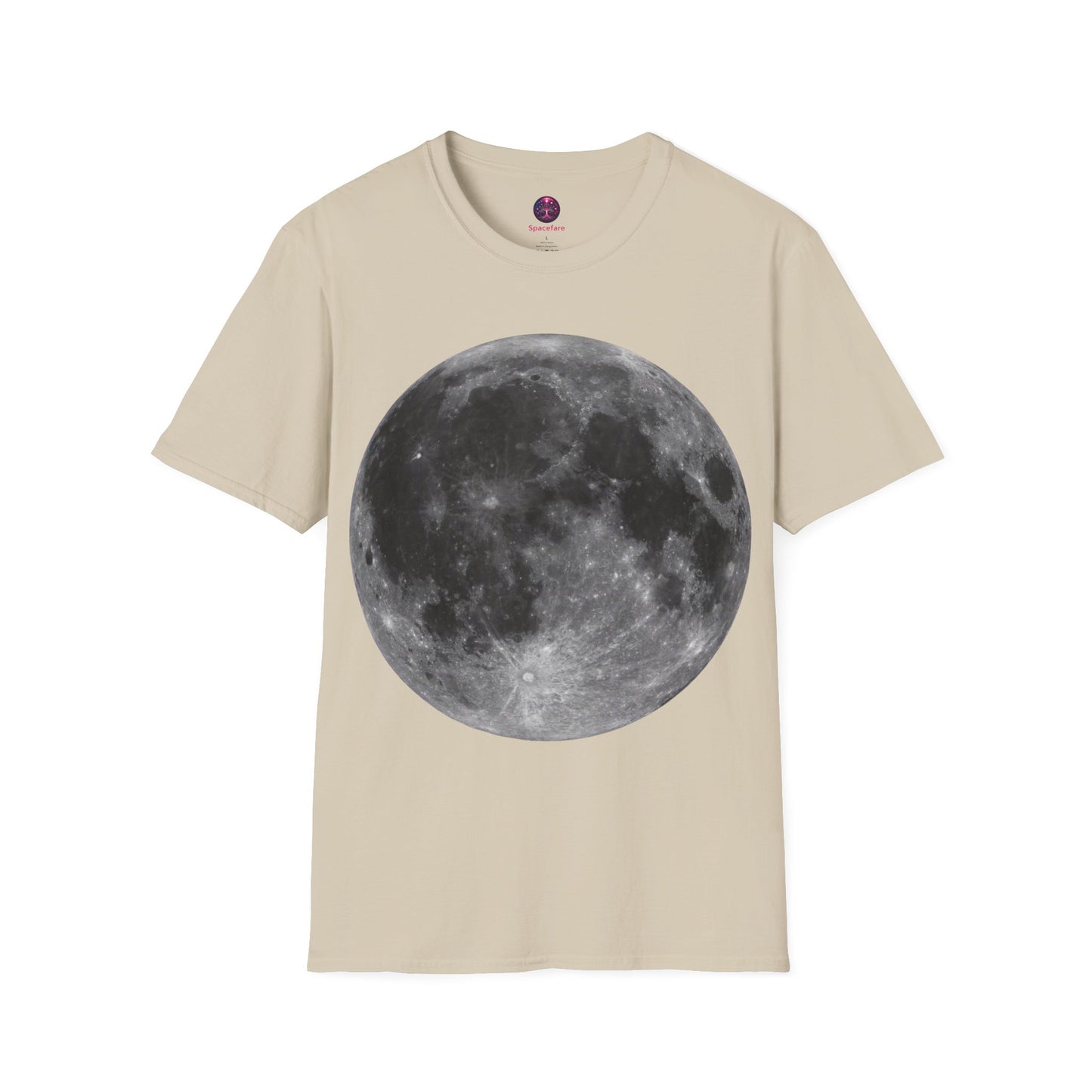 Moon Shirt ~ Astrophysics Science Shirt Space Tee Lunar Surface Full Moon Large