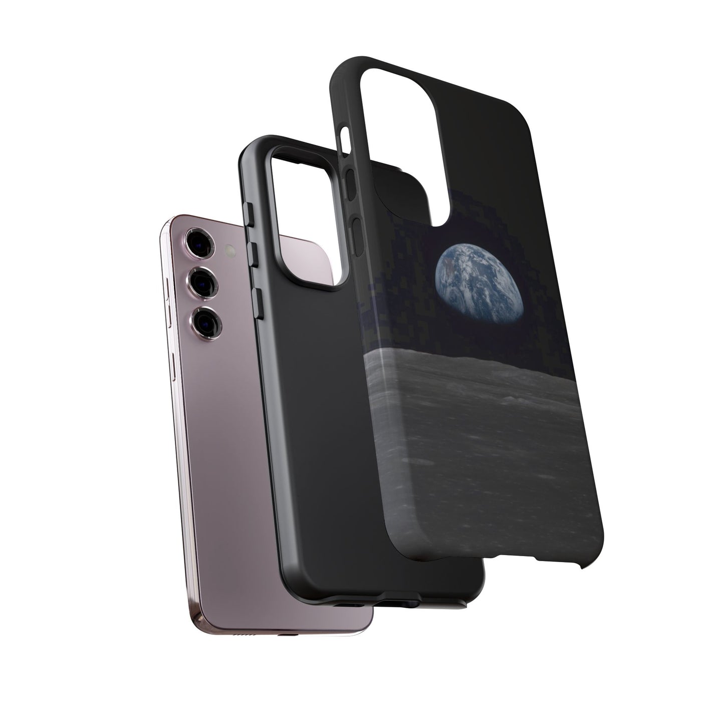 Earth From the Moon Tough Phone Case ~ iPhone Pixel Galaxy Apollo 11 Mission Outer Space Exploration NASA Astronauts Science Teacher Gift