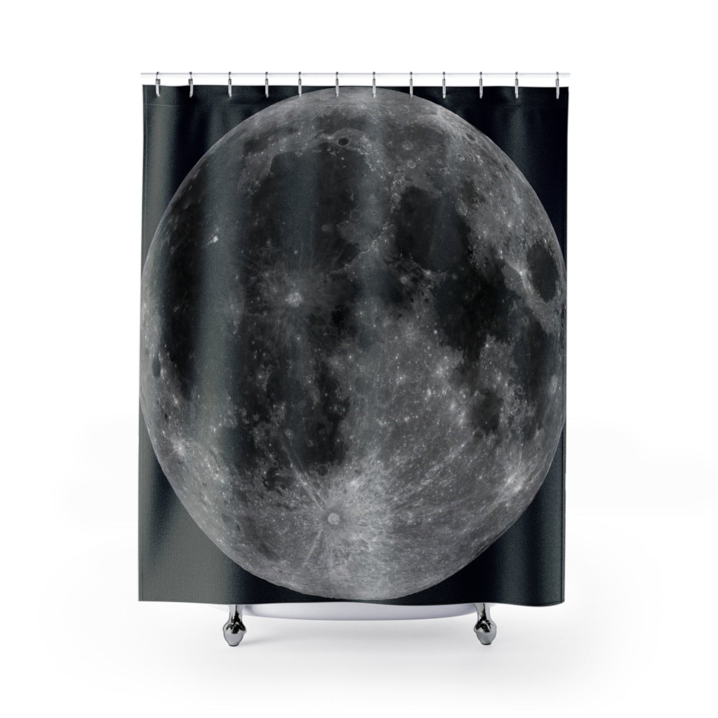 Full Moon Shower Curtains ~ Astronomy Astrophysics Lunar Surface Space Decor Science Cosmic Science NASA Telescope Wicca Regolith Moonlight