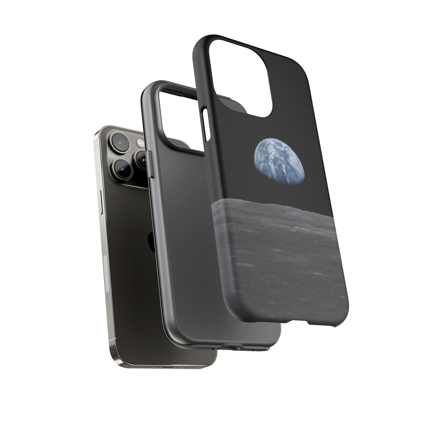 Earth From the Moon Tough Phone Case ~ iPhone Pixel Galaxy Apollo 11 Mission Outer Space Exploration NASA Astronauts Science Teacher Gift