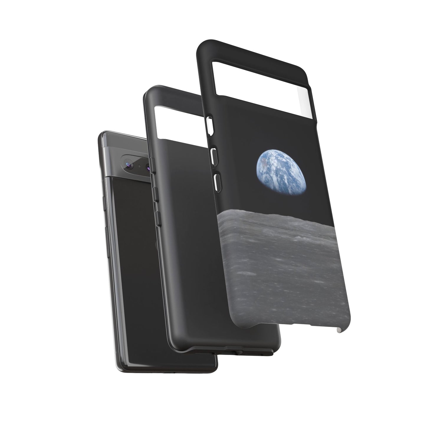 Earth From the Moon Tough Phone Case ~ iPhone Pixel Galaxy Apollo 11 Mission Outer Space Exploration NASA Astronauts Science Teacher Gift