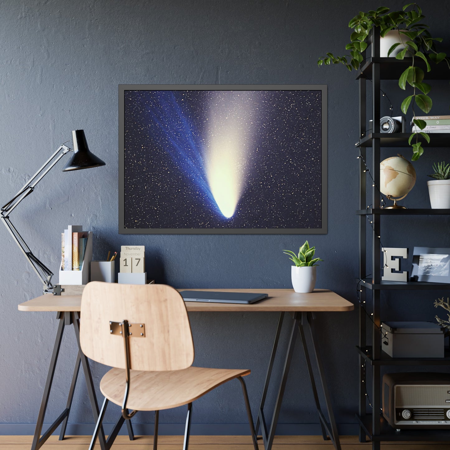 Comet Hale-Bopp Framed Paper Poster