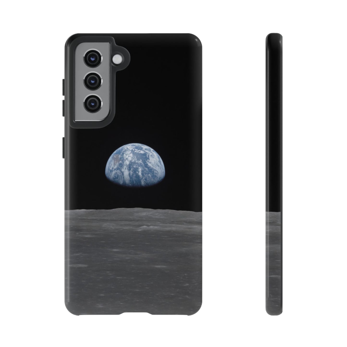 Earth From the Moon Tough Phone Case ~ iPhone Pixel Galaxy Apollo 11 Mission Outer Space Exploration NASA Astronauts Science Teacher Gift