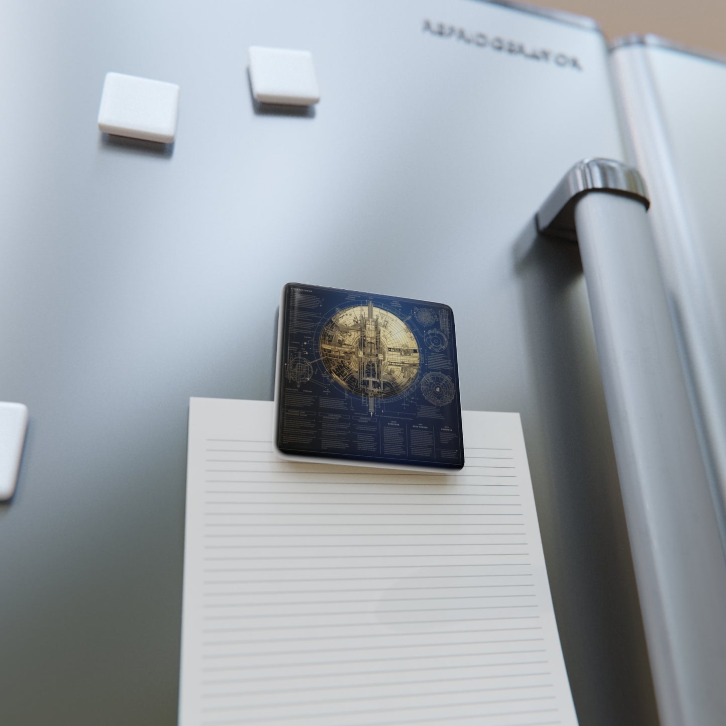 Dyson Sphere Magnet ~ Astrophysics Kardashev II Eacc Space Future Technology Quasar Megastructure Fridge Square Science Present Teacher Gift