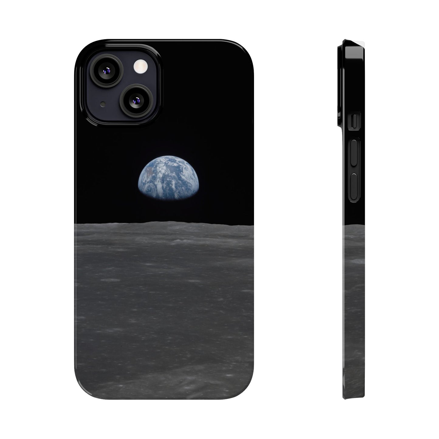 Blue Marble Earth from Moon Slim iPhone Cases