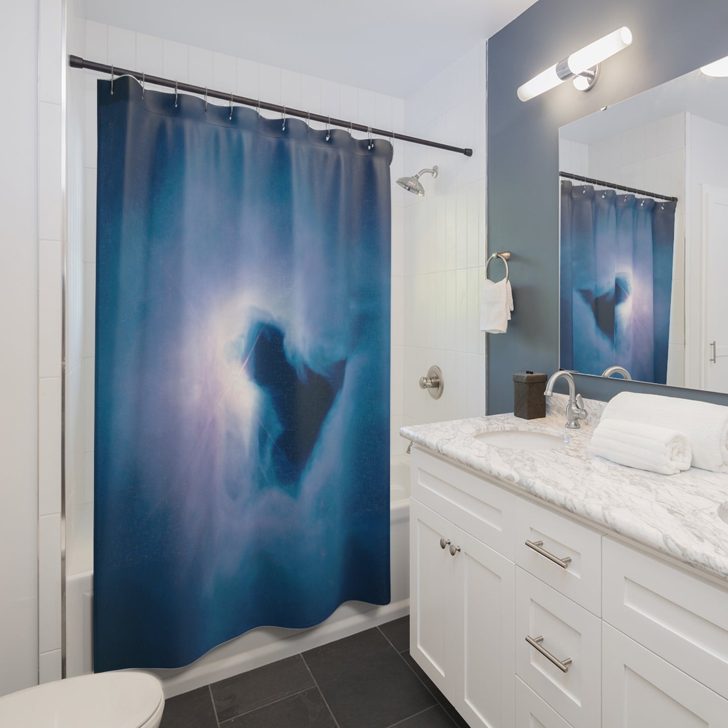 Mirror Nebula Shower Curtains ~ Astronomy Astrophysics Space Decor Galactic Interstellar Beautiful Cosmic Science NASA James Webb Telescope