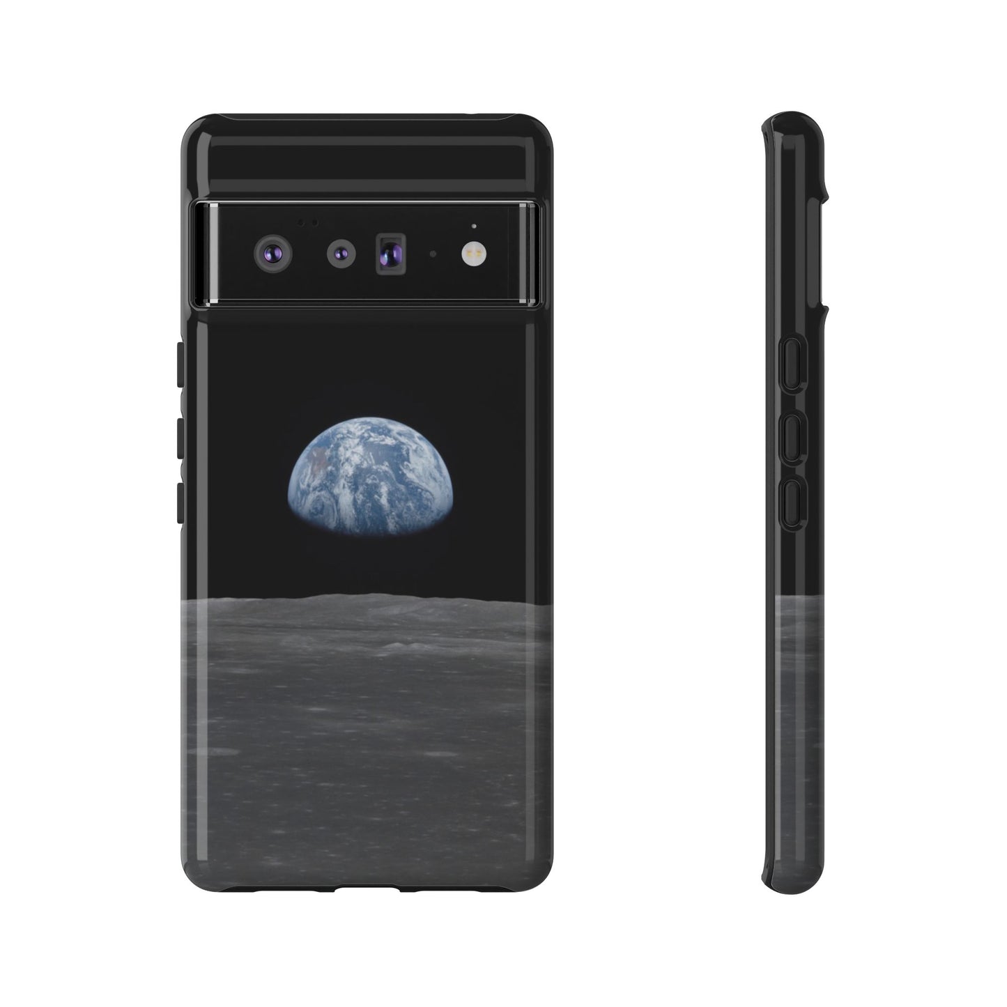 Earth From the Moon Tough Phone Case ~ iPhone Pixel Galaxy Apollo 11 Mission Outer Space Exploration NASA Astronauts Science Teacher Gift
