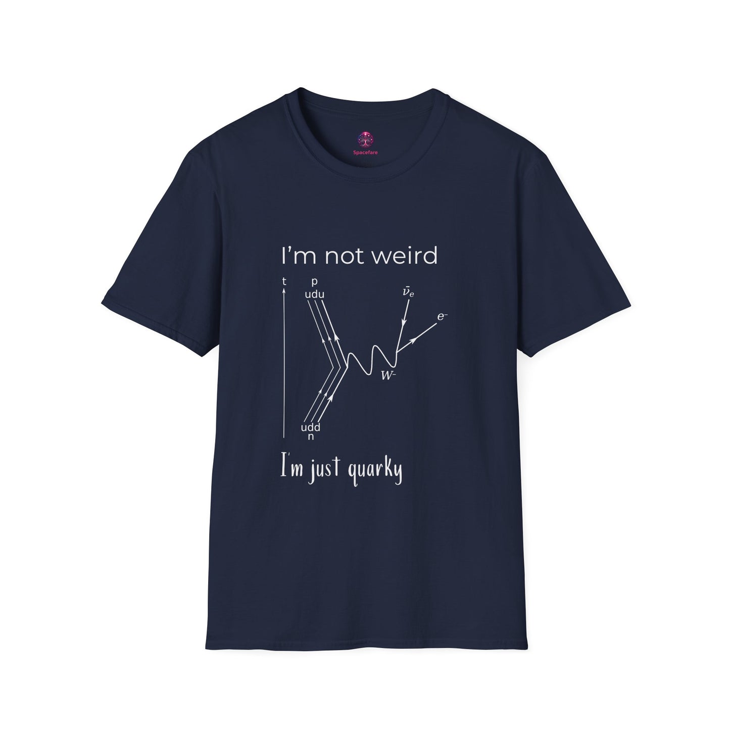 I'm Not Weird I'm Just Quarky Shirt ~ Science Joke Quantum Physics Subatomic Particles Nerdcore Geek Fashion Teacher Gift Goofy Scientist T