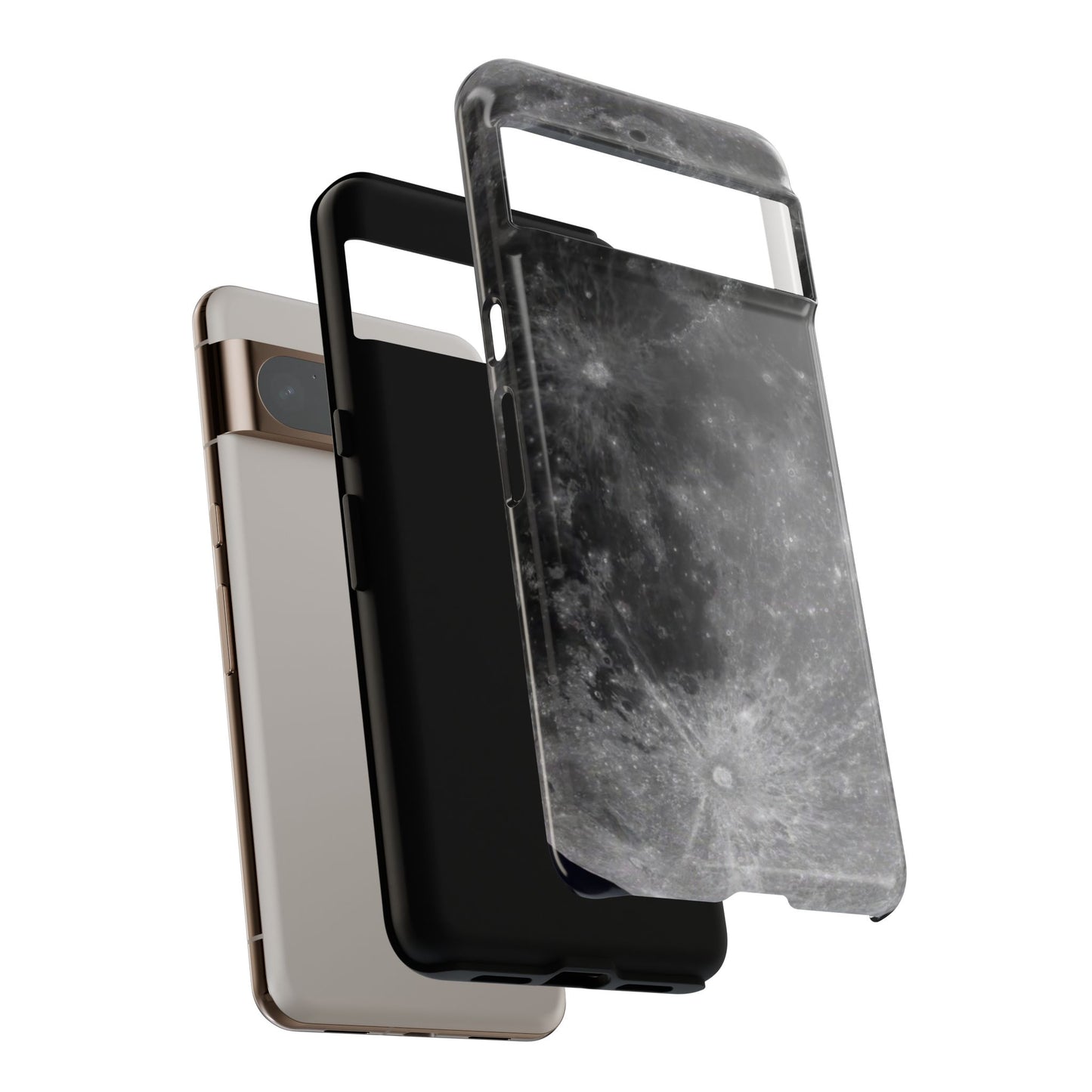 Moon Surface Tough Phone Case ~ iPhone Pixel Galaxy Rugged Protective
