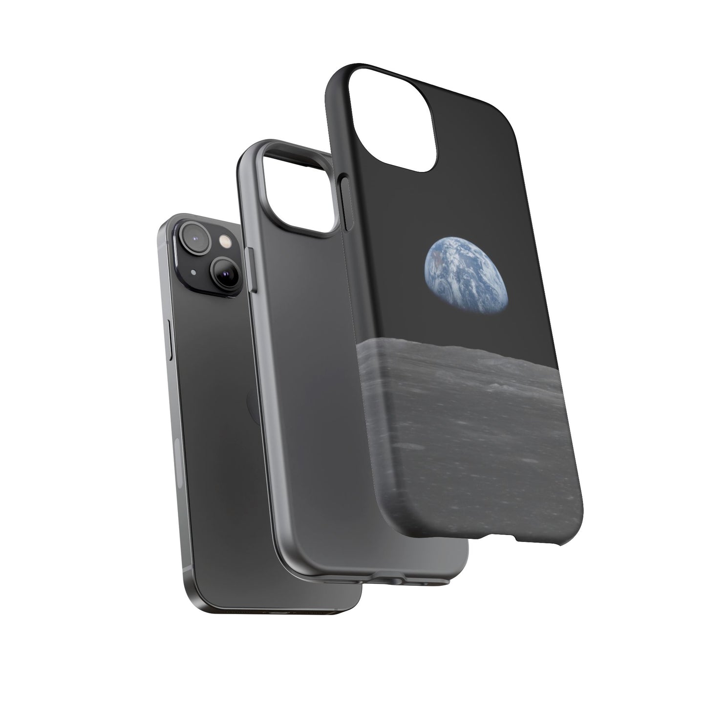 Earth From the Moon Tough Phone Case ~ iPhone Pixel Galaxy Apollo 11 Mission Outer Space Exploration NASA Astronauts Science Teacher Gift