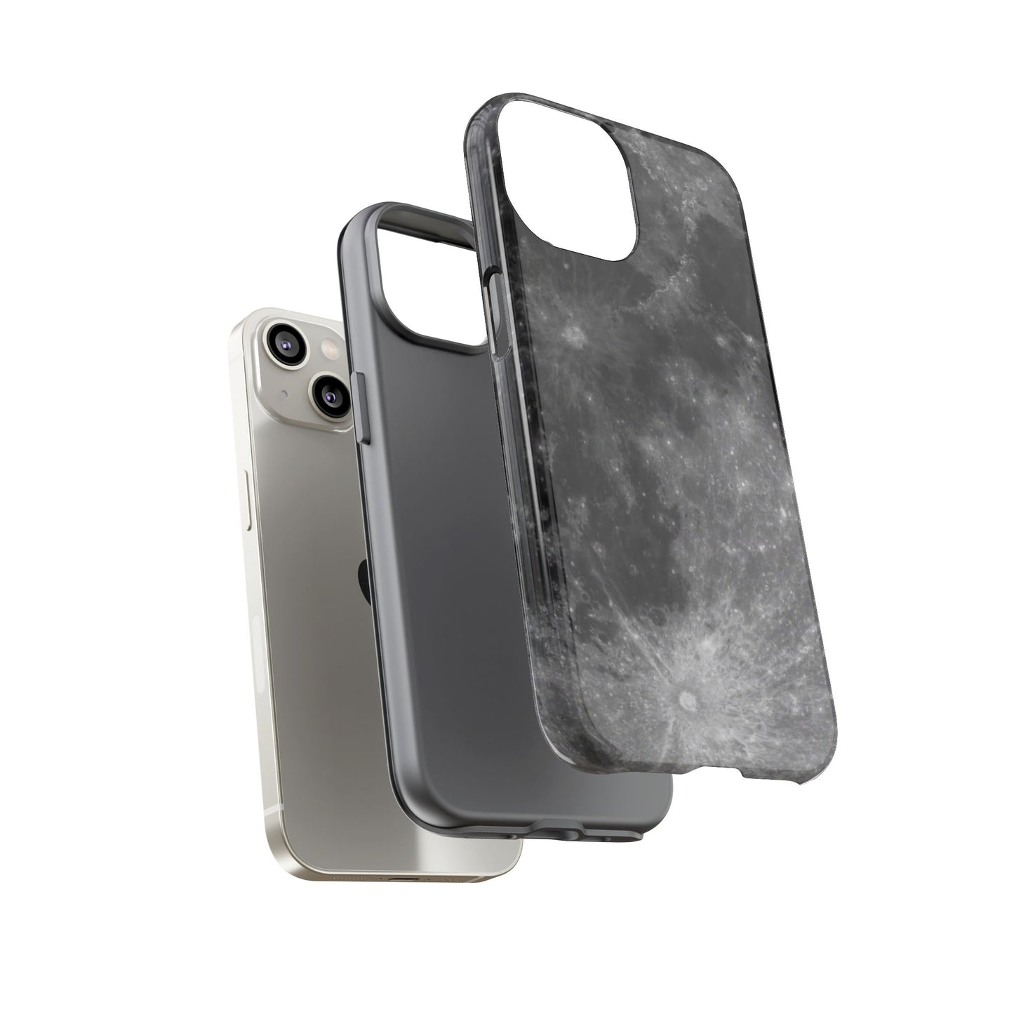 Moon Surface Tough Phone Case ~ iPhone Pixel Galaxy Rugged Protective