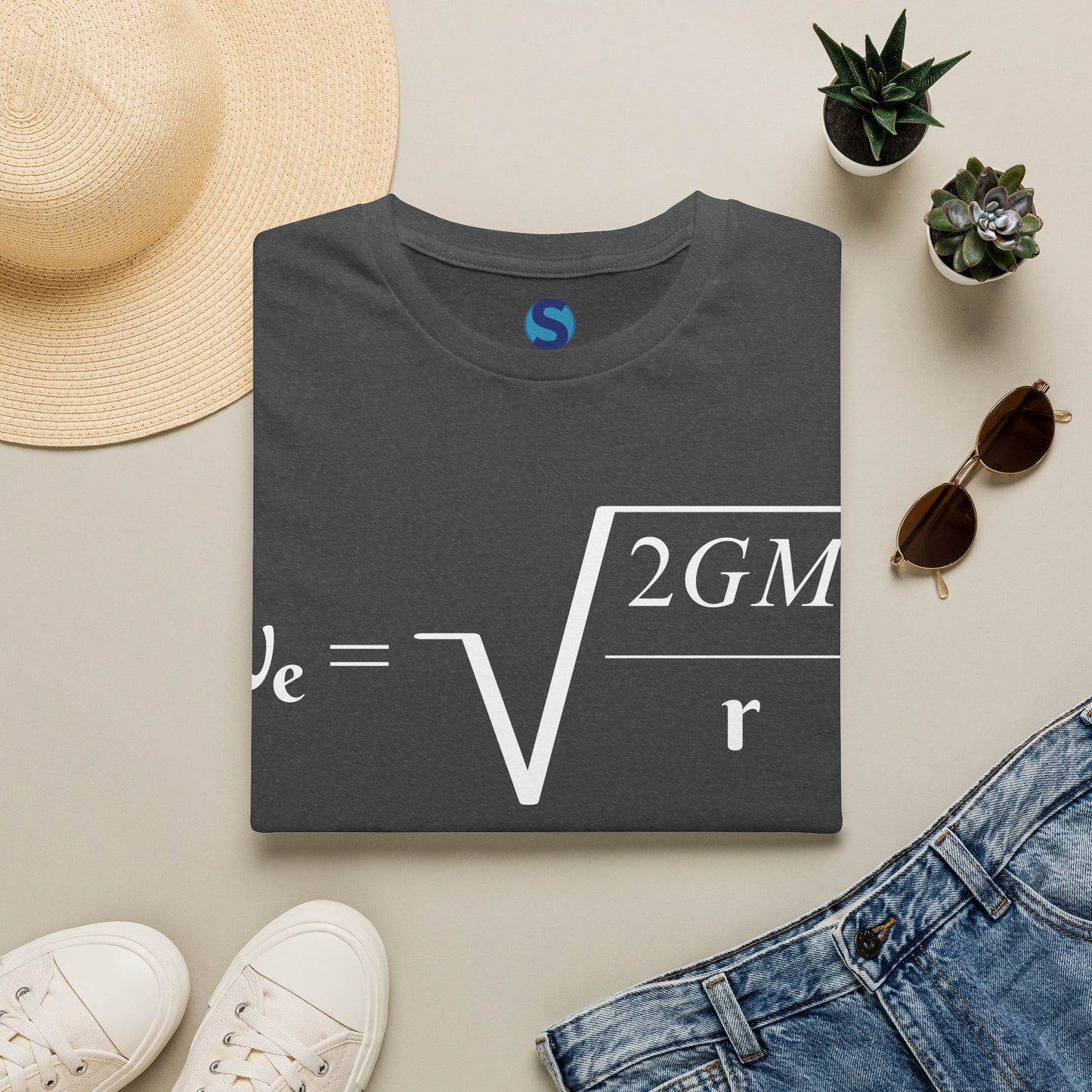 Escape Velocity ~ Unisex Softstyle T-Shirt, Astronomical Equation