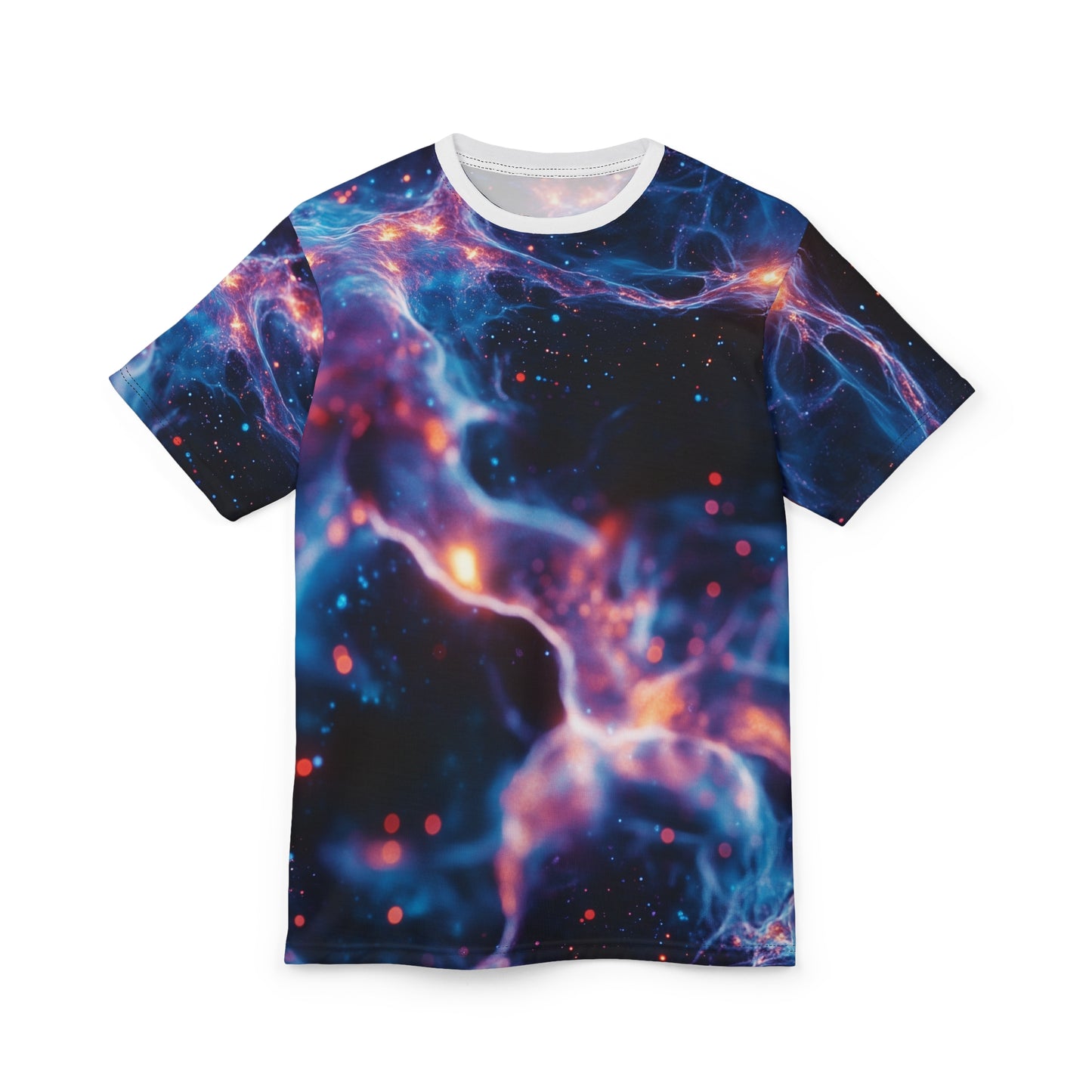 Galactic Vibes Unisex Cut & Sew Tee - Cosmic Space Design T-Shirt