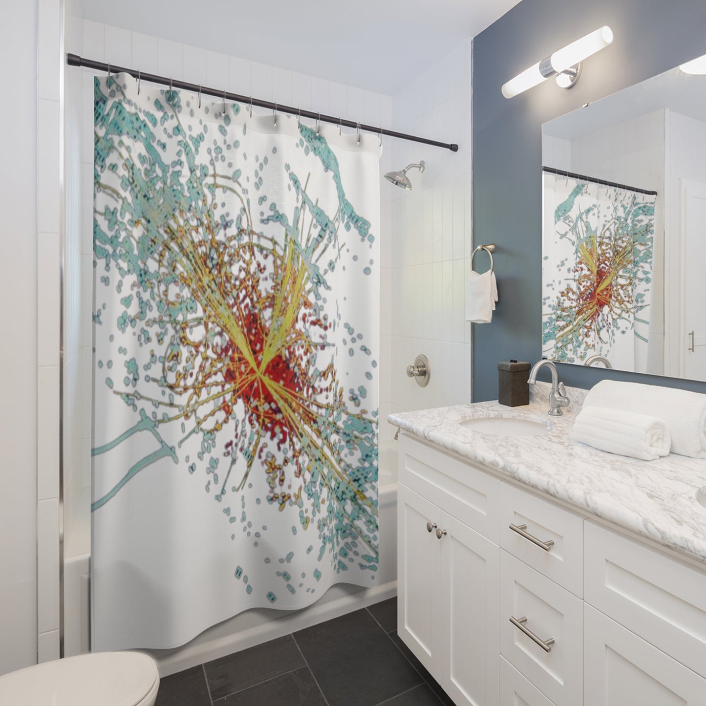 Higgs Boson Shower Curtain - A Quantum Twist for Your Bathroom