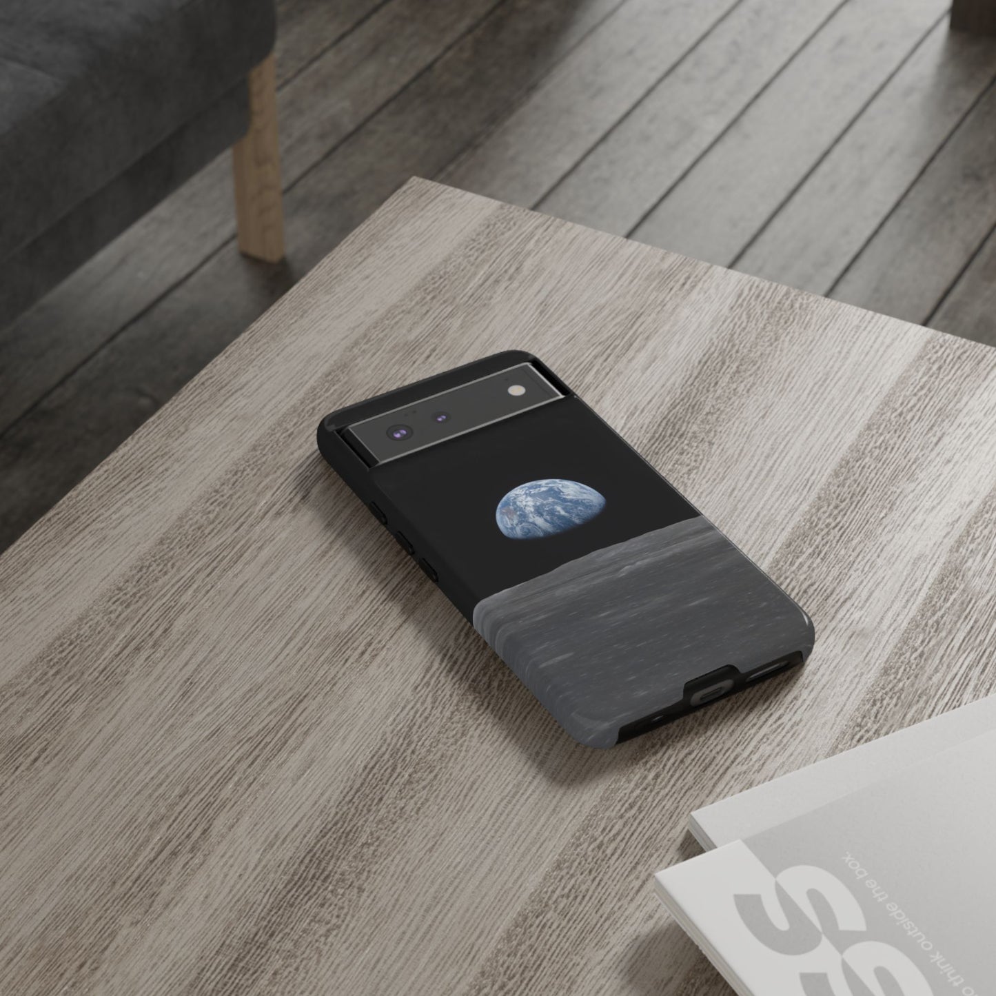 Earth From the Moon Tough Phone Case ~ iPhone Pixel Galaxy Apollo 11 Mission Outer Space Exploration NASA Astronauts Science Teacher Gift