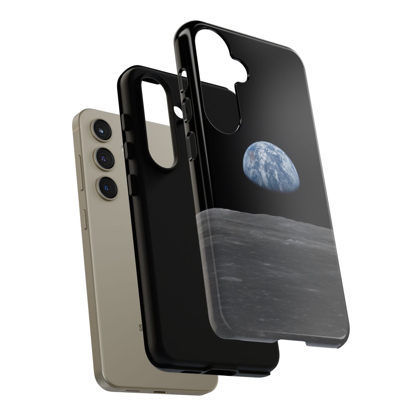 Earth From the Moon Tough Phone Case ~ iPhone Pixel Galaxy Apollo 11 Mission Outer Space Exploration NASA Astronauts Science Teacher Gift
