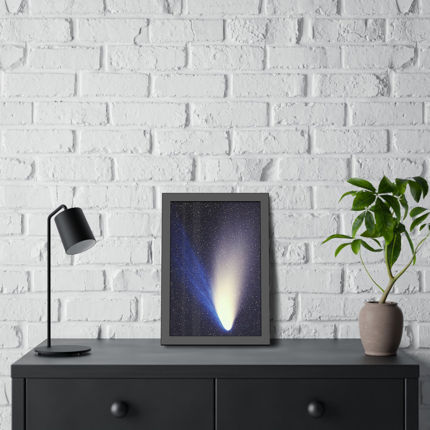 Comet Hale-Bopp Framed Paper Poster