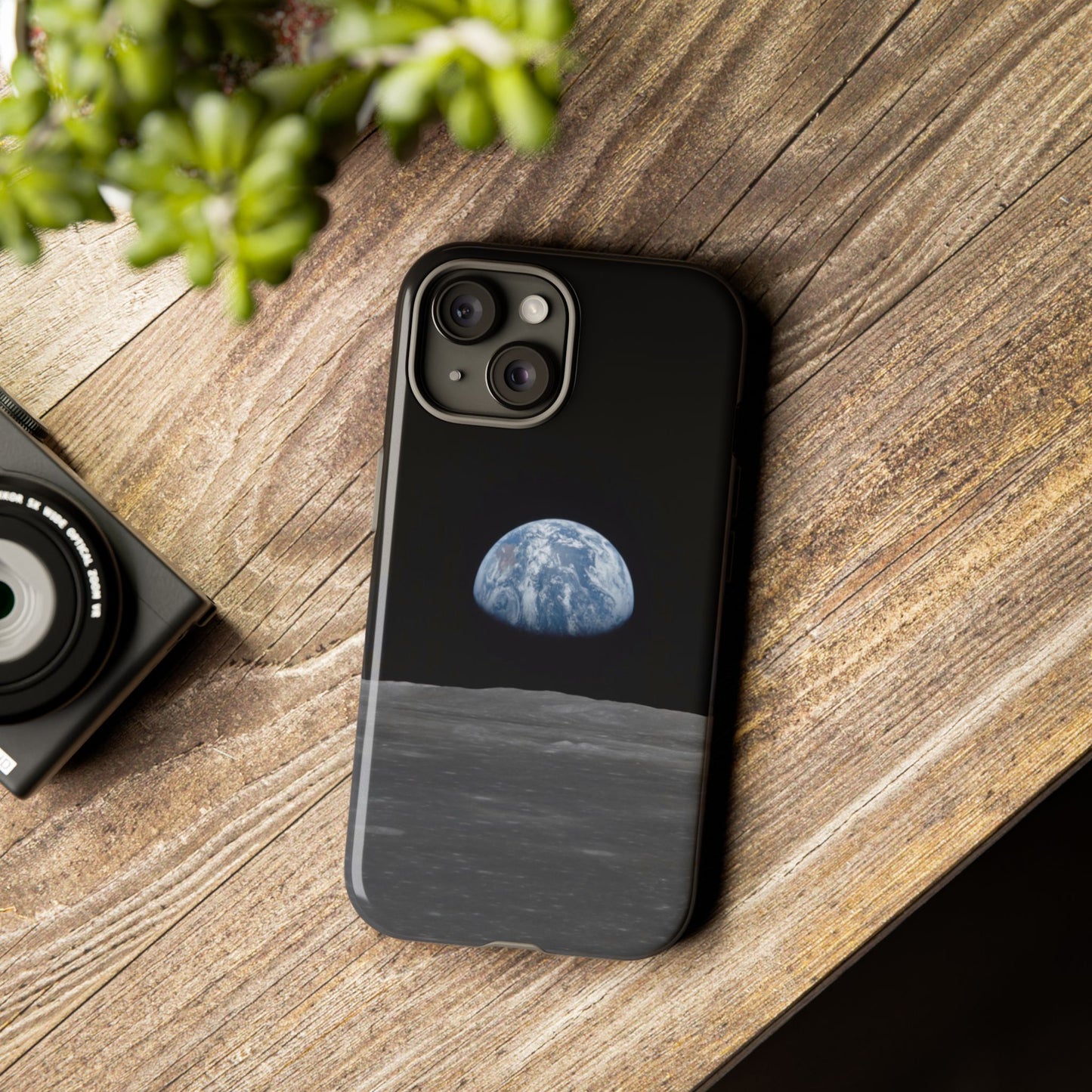 Earth From the Moon Tough Phone Case ~ iPhone Pixel Galaxy Apollo 11 Mission Outer Space Exploration NASA Astronauts Science Teacher Gift