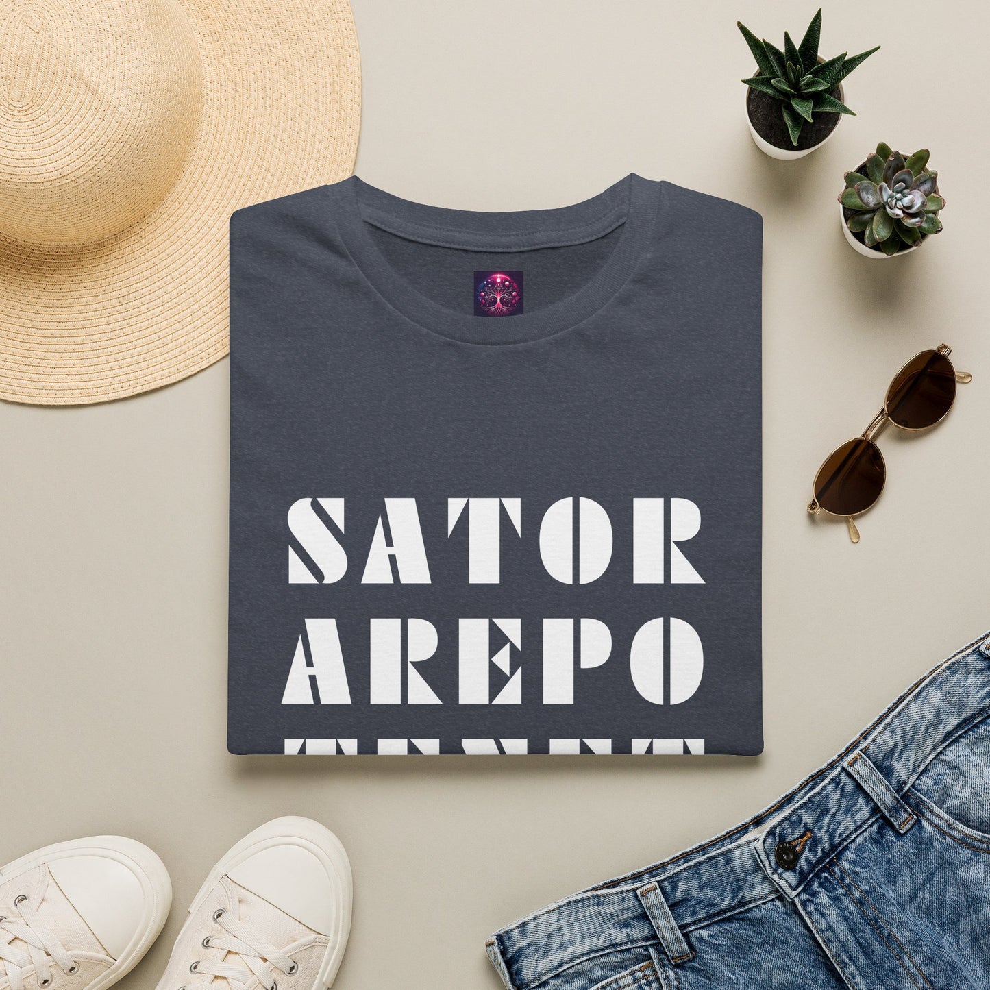 Sator Arepo Tenet Opera Rotas T Shirt ~ Ancient Mystery Latin Palindrome Pompeii Meme Secret History Magic Templar Square Rune Charm Gift
