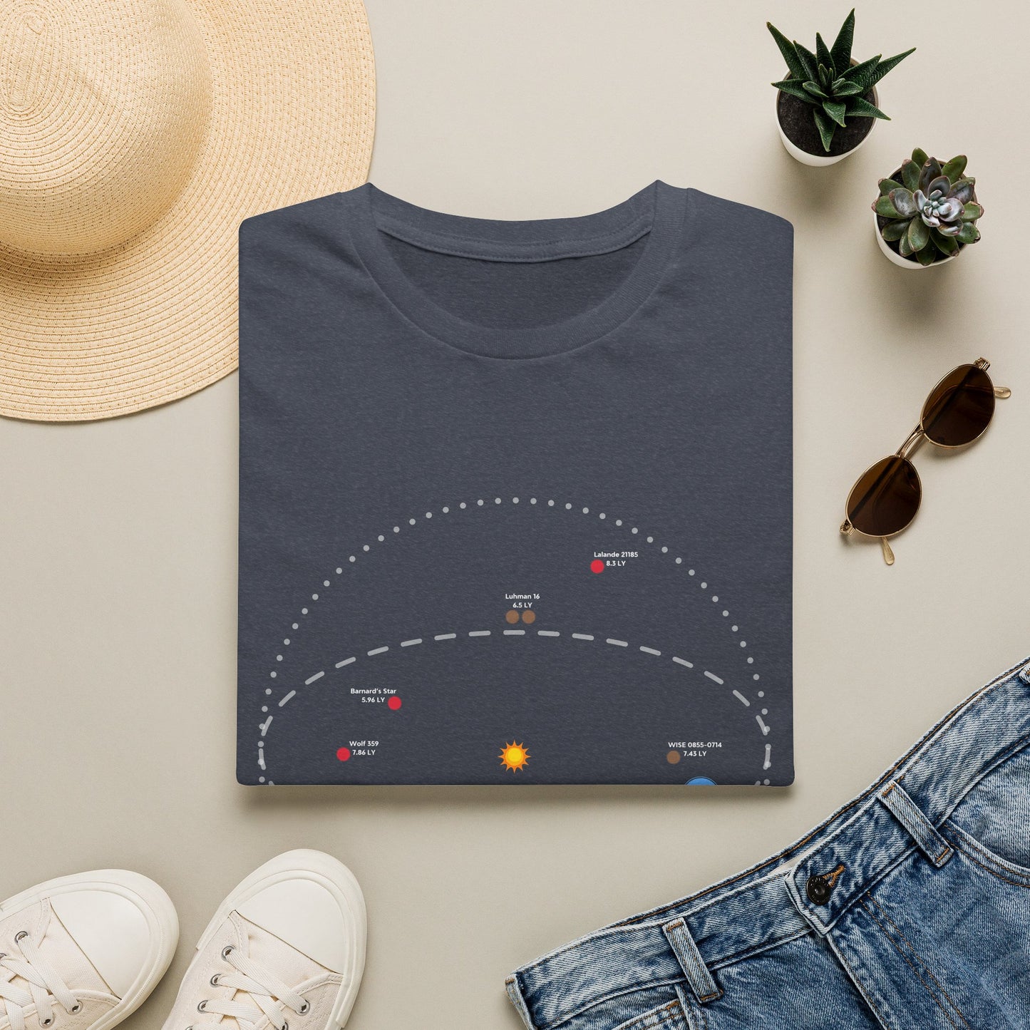 Closest Systems Star Map Shirt ~ Astronomy Space Travel Exploration NASA Interstellar Spacefaring Kardashev Future Generation Ships Galaxy