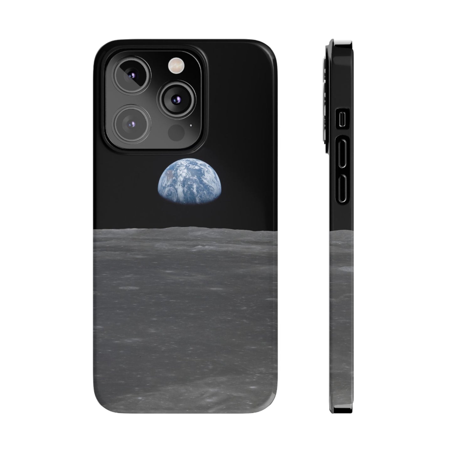 Blue Marble Earth from Moon Slim iPhone Cases